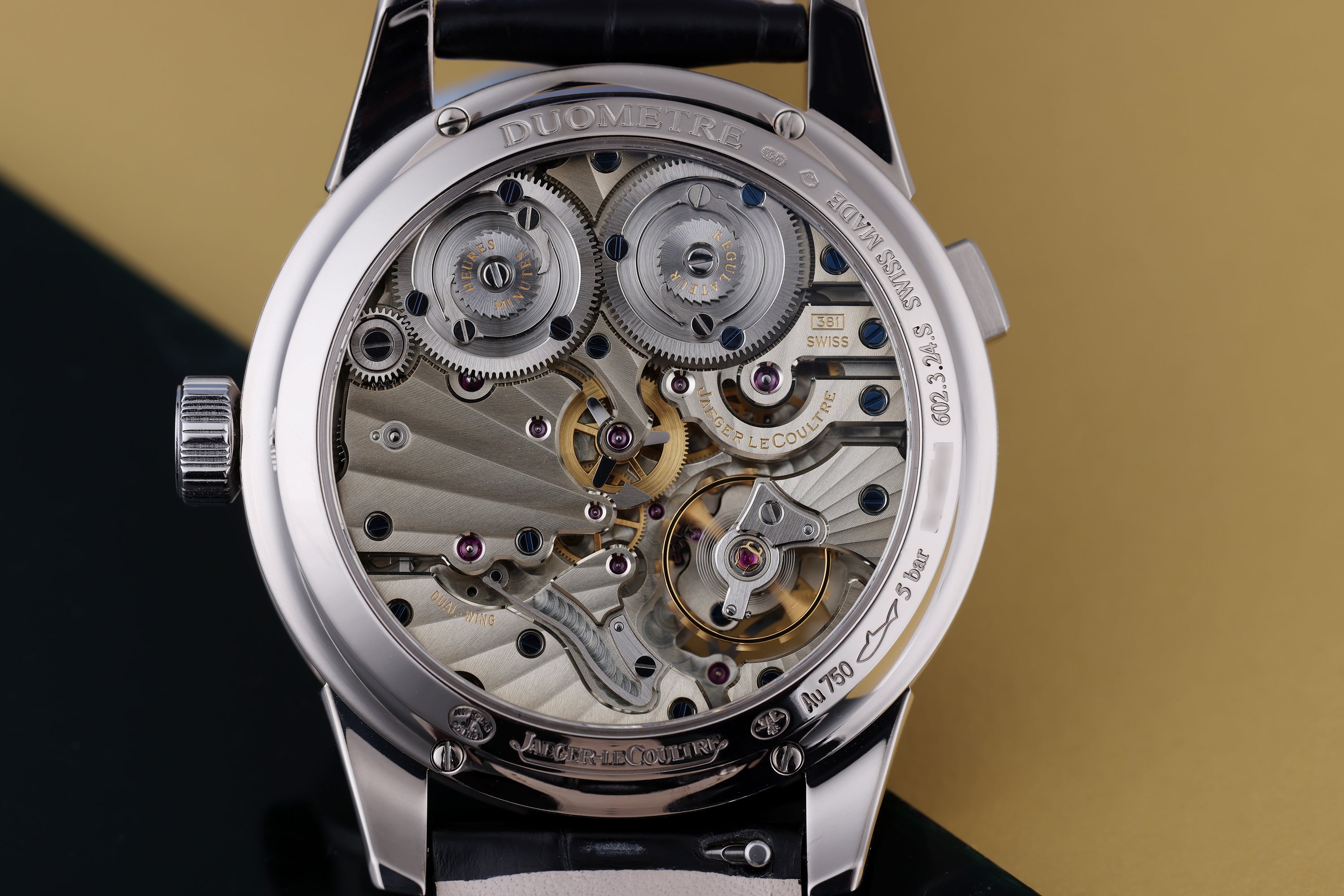 Jaeger-LeCoultre Duometre Quantieme Lunaire | 18k White Gold | Moonphase Display