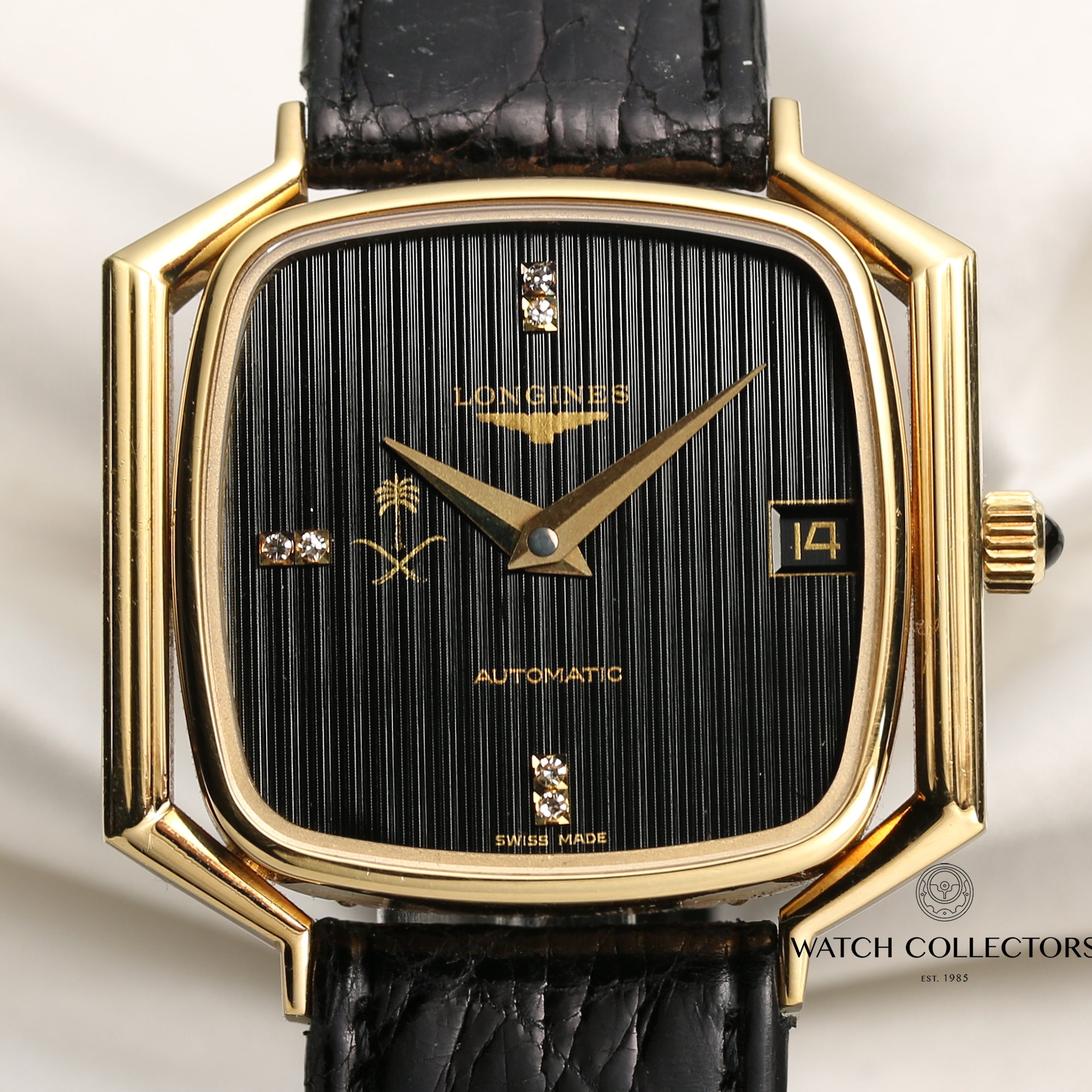 Longines 18K Yellow Gold Diamond Second Hand Watch Collectors 2