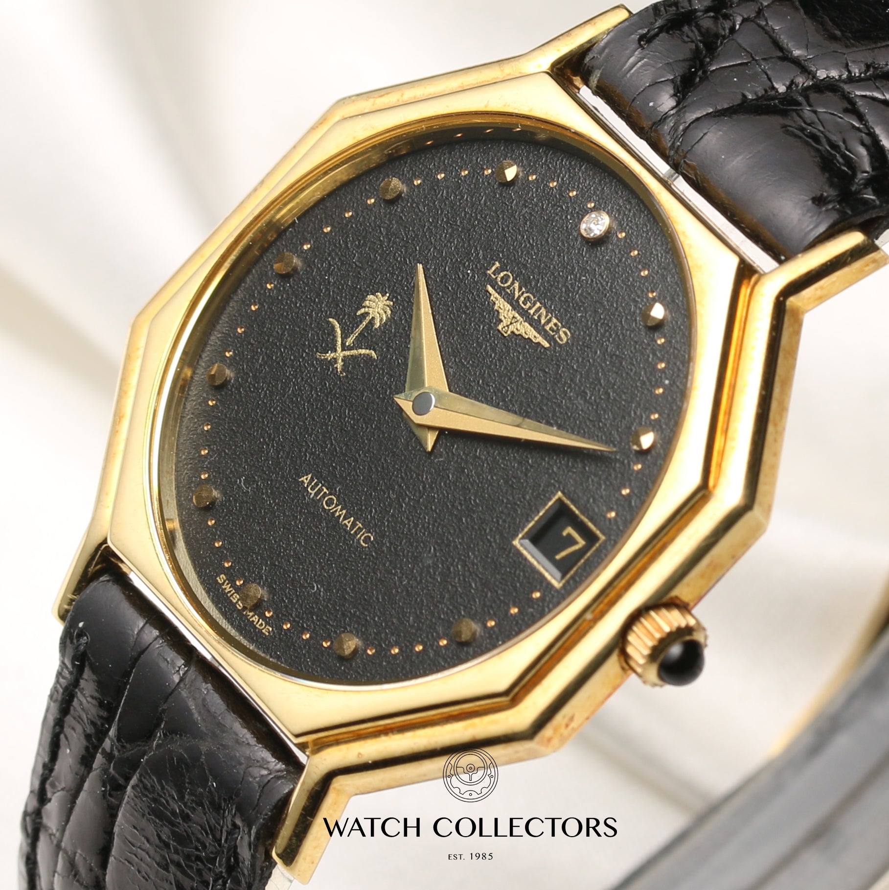 Longines 18K Yellow Gold Second Hand Watch Collectors 4