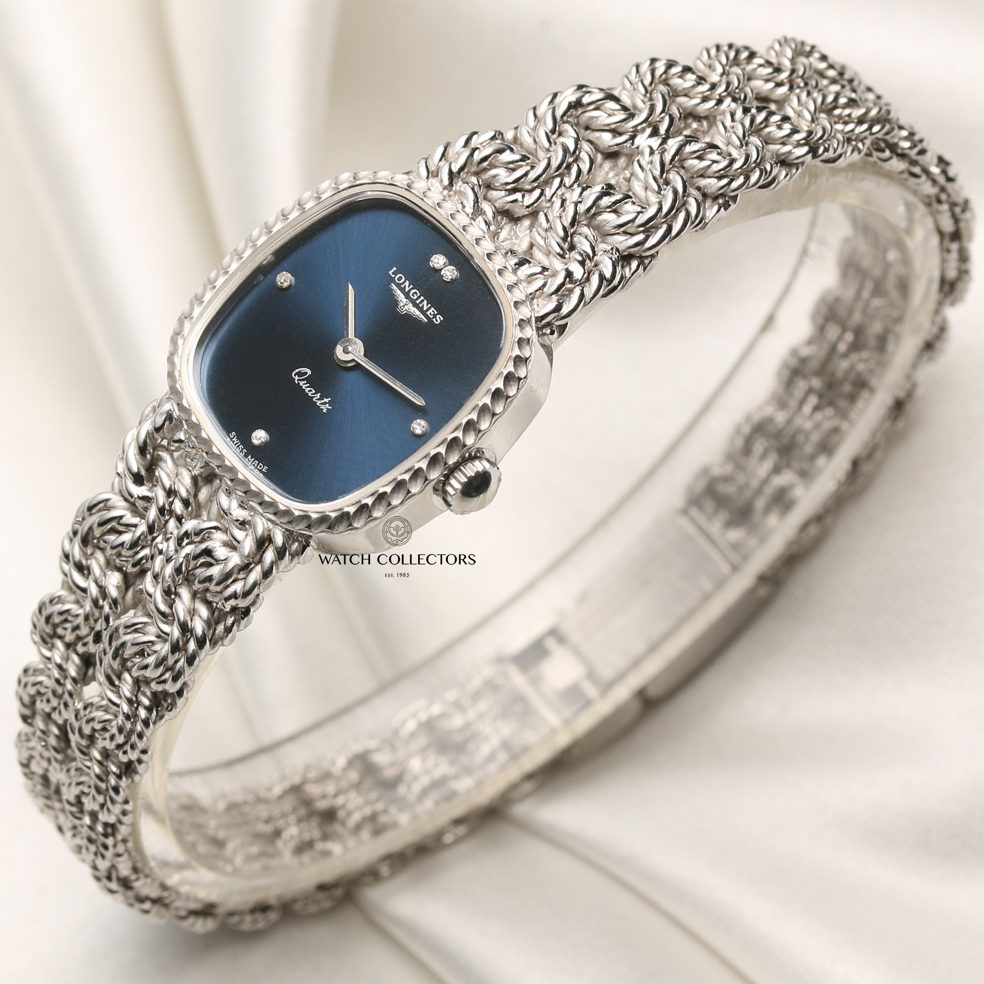 Longiness 18K White Gold Second Hand Watch Collectors 3