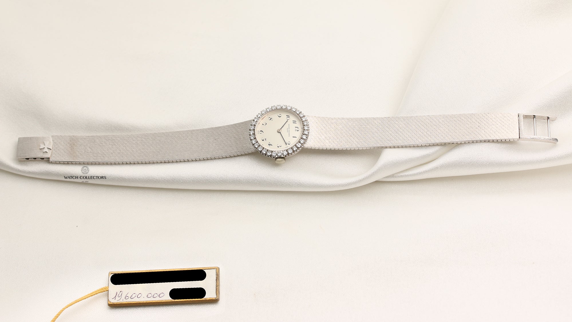 New Old Stock 2 Vacheron Constantin 18K White Gold Diamond Bezel Second Hand Watch Collectors 8