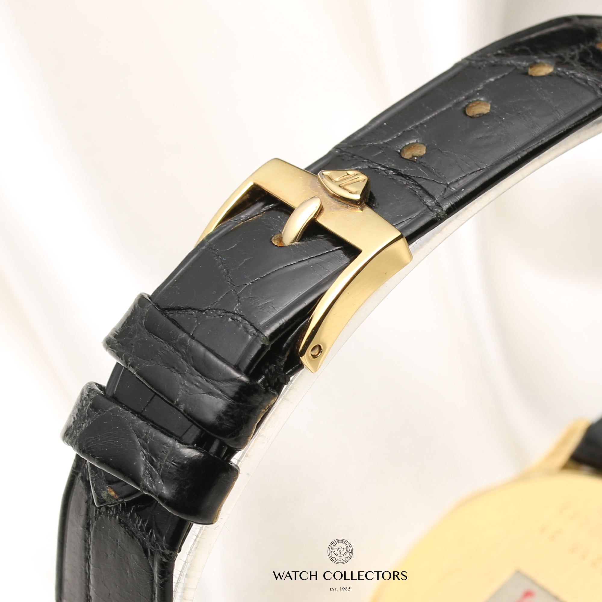 New Old Stock Jaeger Le-Coultre 18K Yellow Gold Second Hand Watch Collectors 7