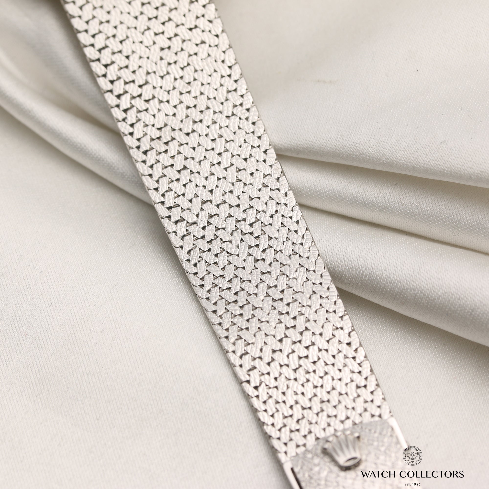 New Old Stock Rolex Cellini 18K White Gold Second Hand Watch Collectors 6