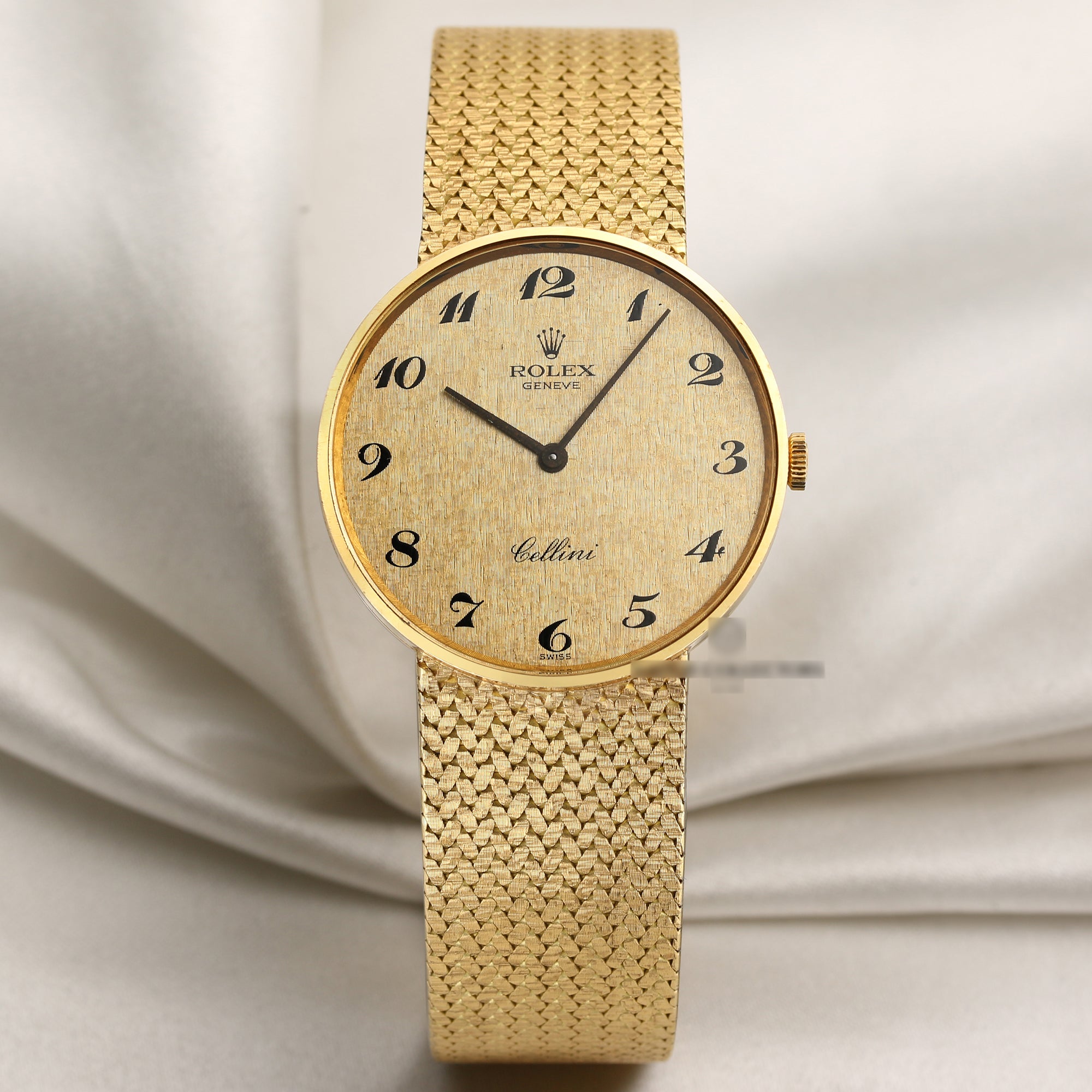 New-Old-Stock-Rolex-Cellini-18K-Yellow-Gold-Second-Hand-Watch-Collectors-1