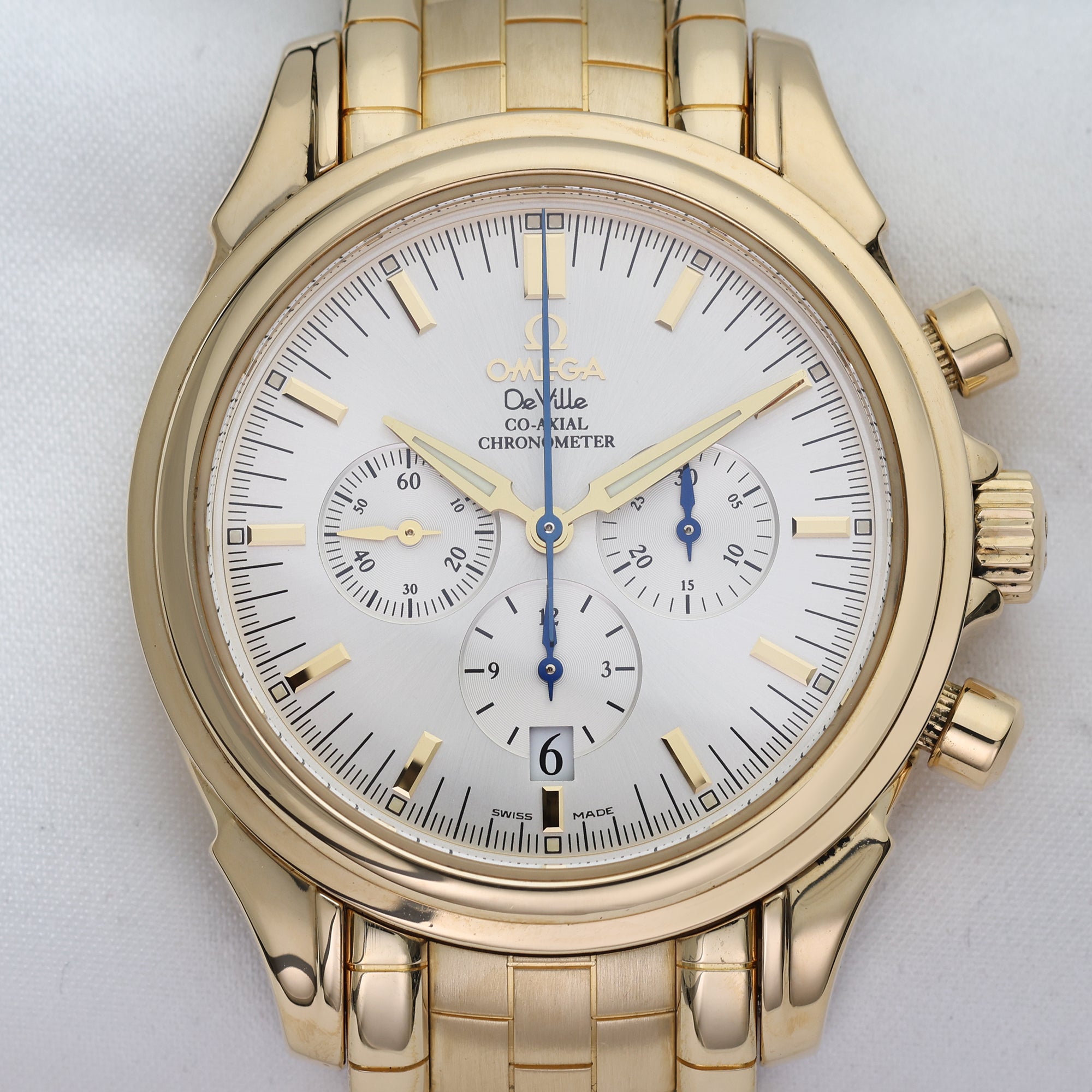 Omega 18K Yellow Gold Second Hand Watch Collectors 2