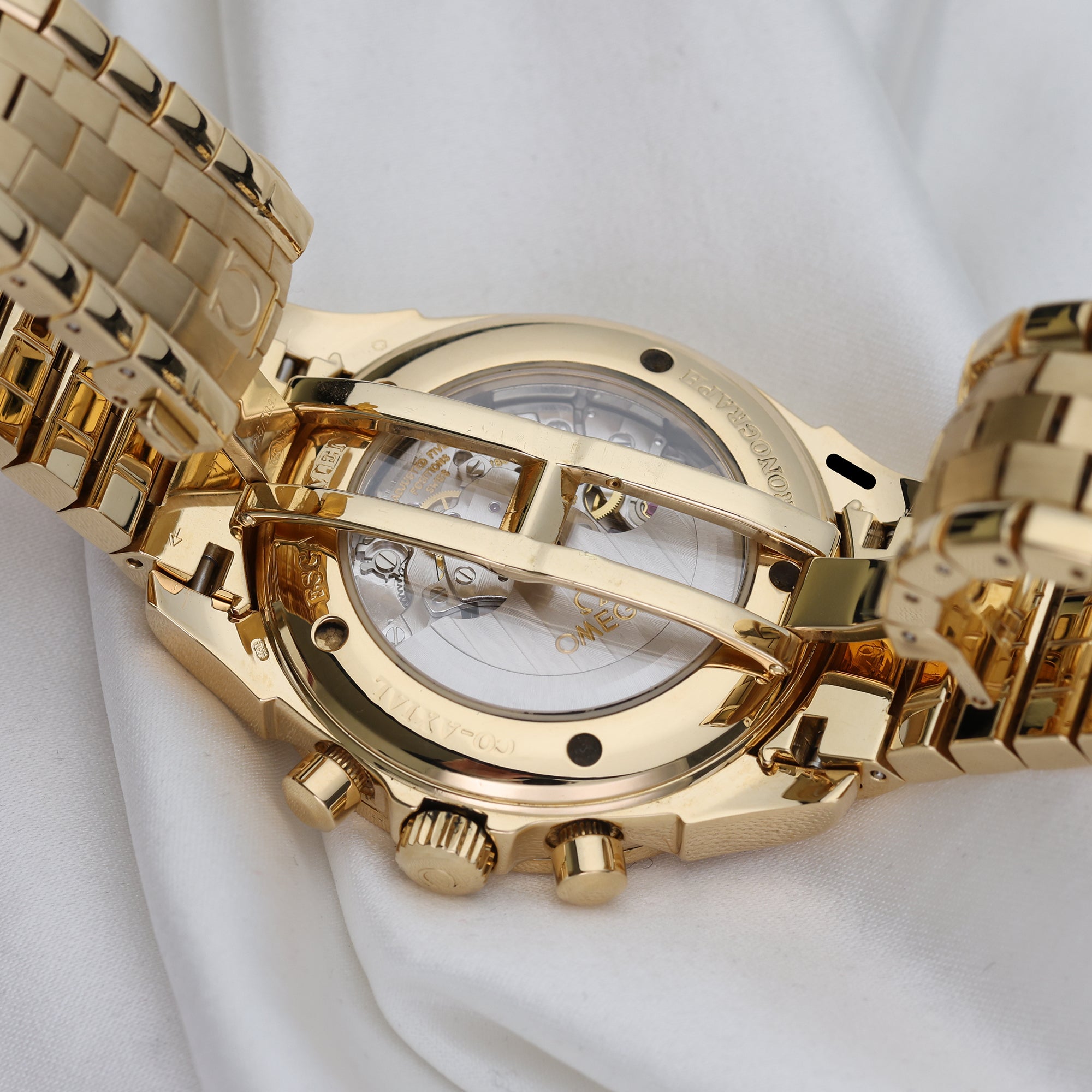 Omega 18K Yellow Gold Second Hand Watch Collectors 6