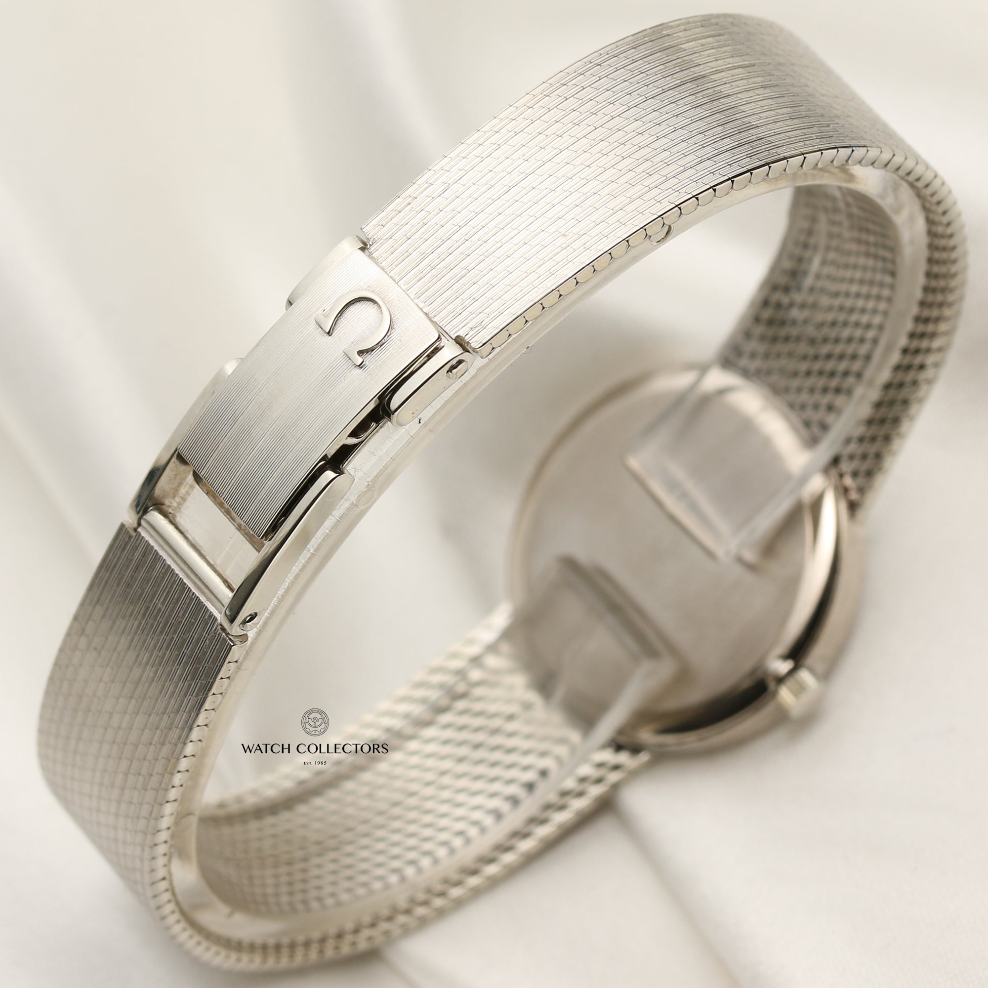 Omega Constellation 18K White Gold Diamond Bezel Second Hand Watch Collectors 6