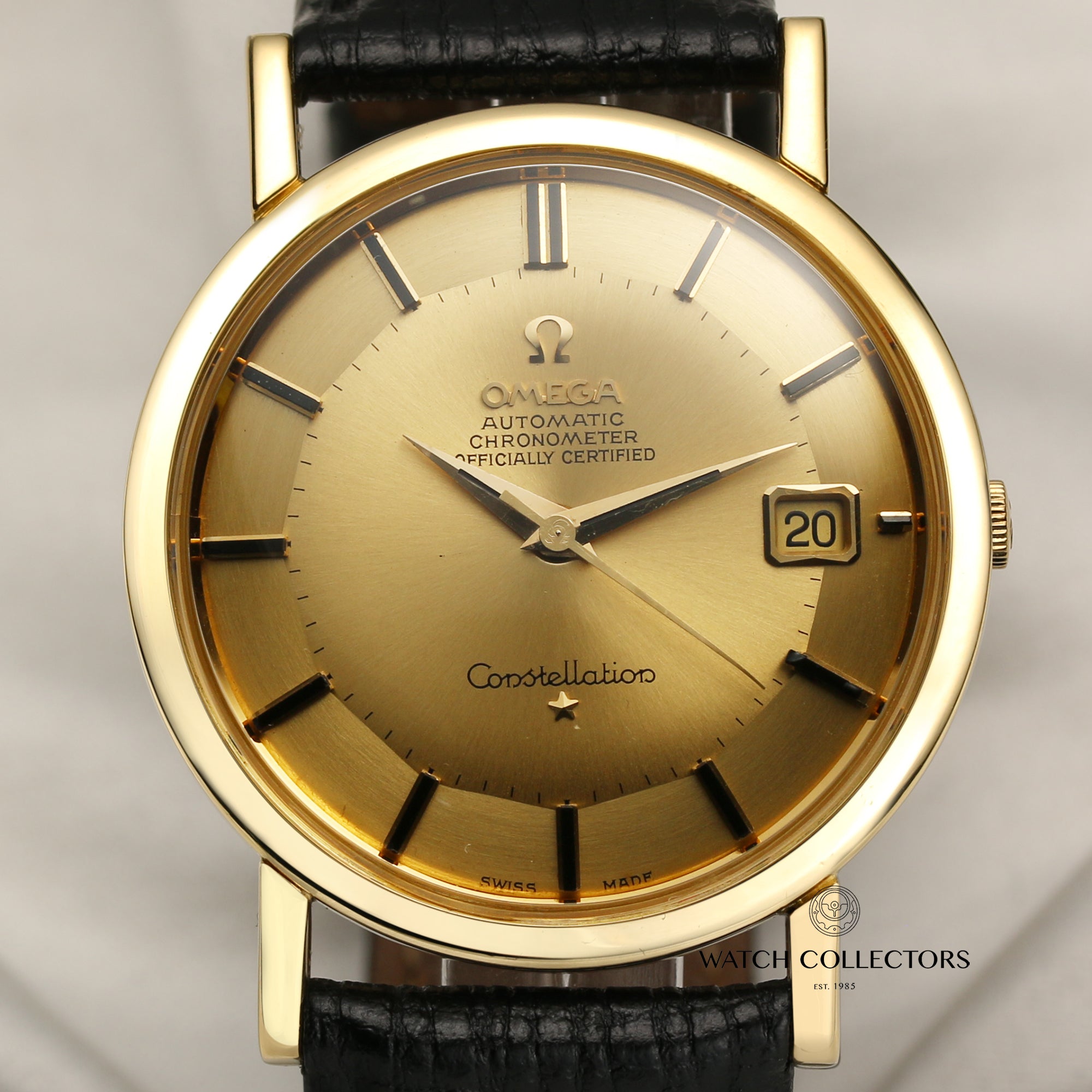 Omega Constellation 18K Yellow Gold Second Hand Watch Collectors 2
