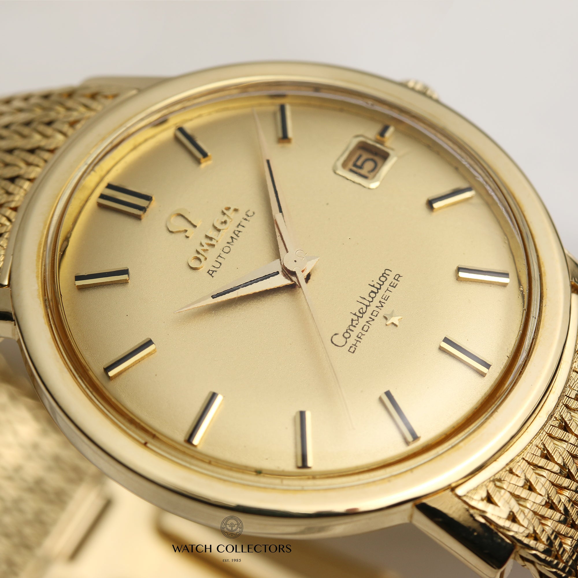 Omega Constellation 18K Yellow Gold Second Hand Watch Collectors 5