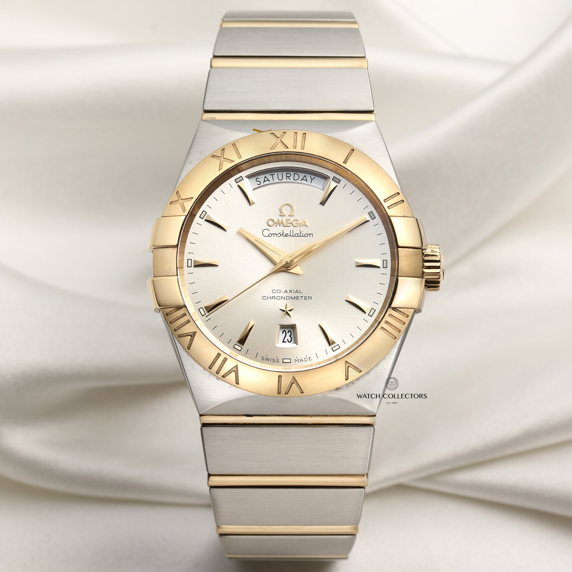 Omega Constellation Steel & Gold Second Hand Watch Collectors 1
