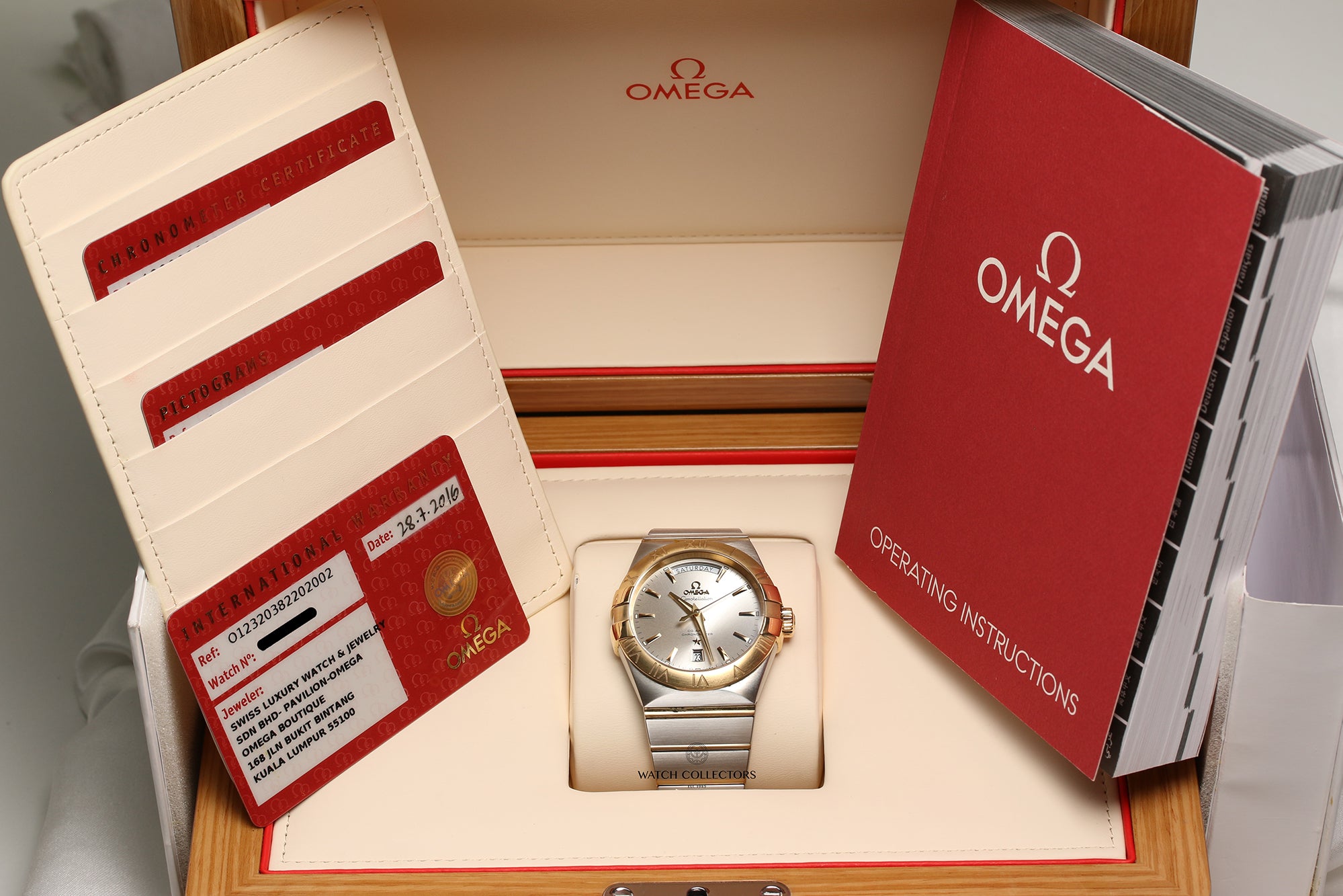 Omega Constellation Steel & Gold Second Hand Watch Collectors 12