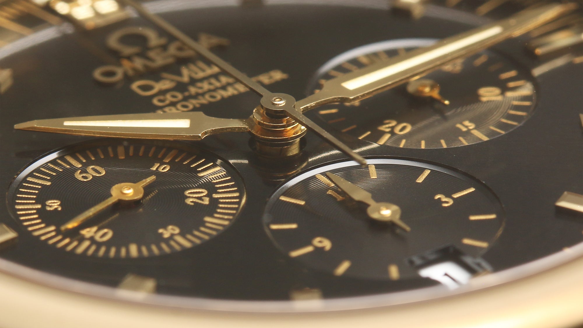 Omega DeVille Co-Axial Chronometer 18K Yellow Gold Second Hand Watch Collectors 4