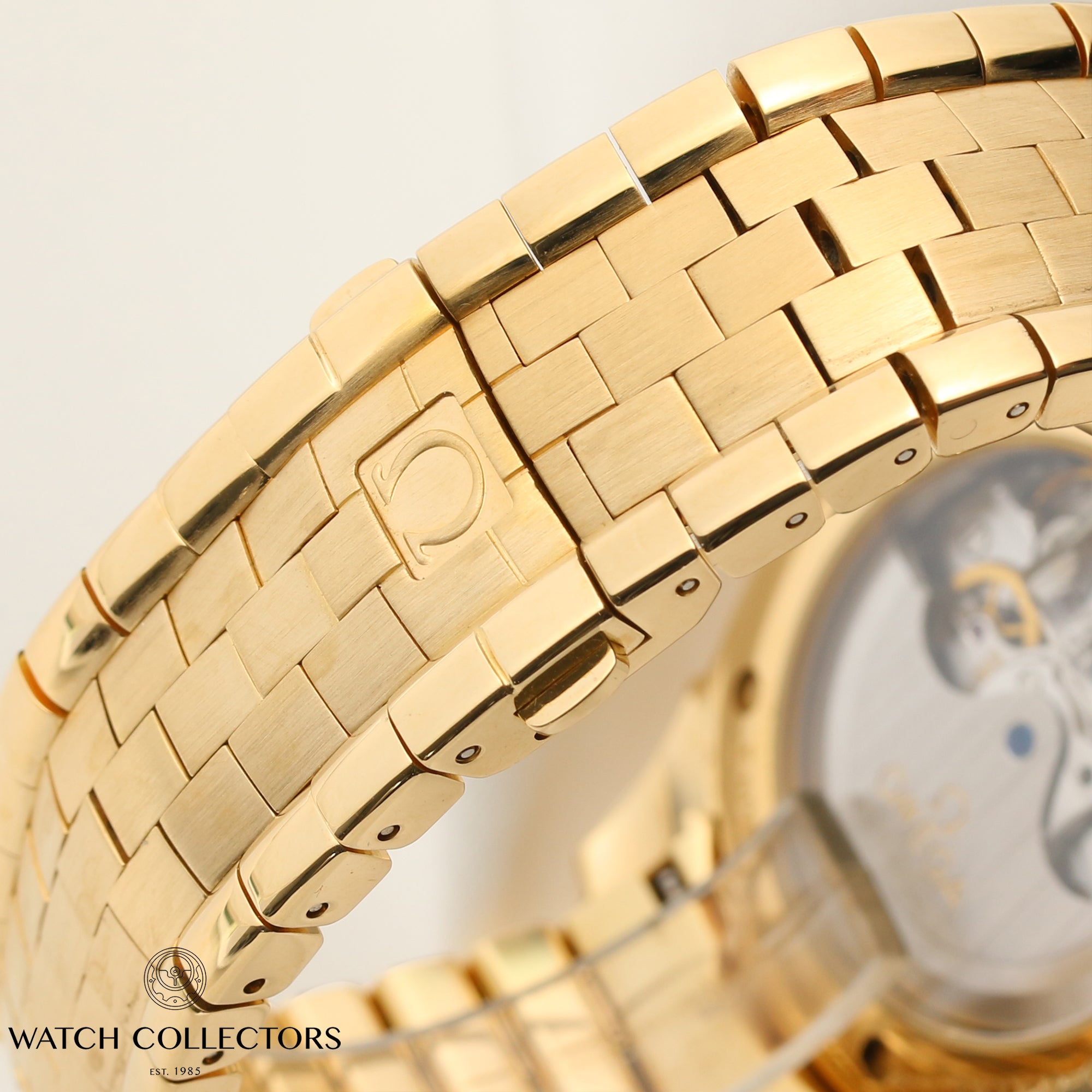 Omega DeVille Co-Axial Chronometer 18K Yellow Gold Second Hand Watch Collectors 9