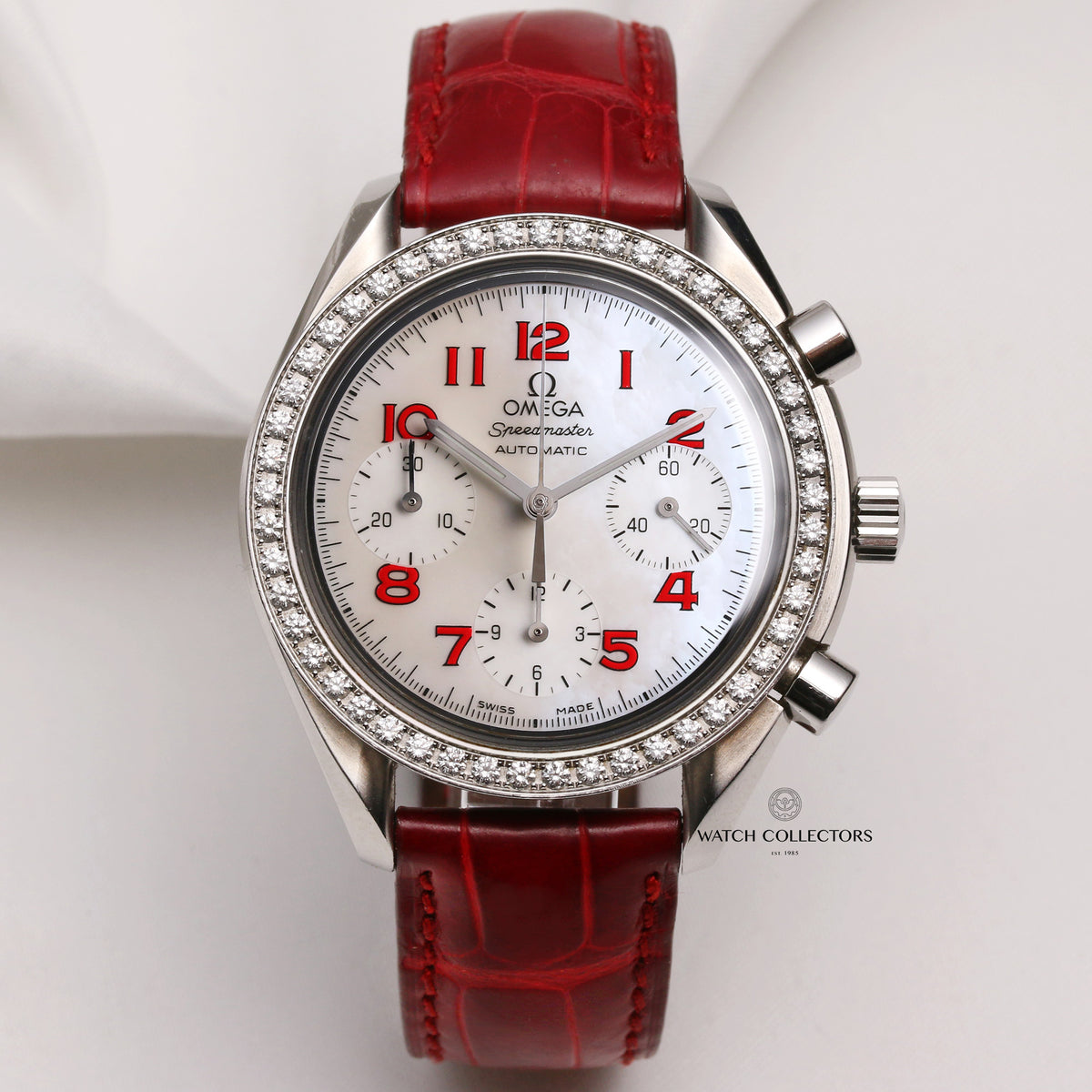 Omega Speedmaster Women\'s Watch Swiss Automatic 38157940 Diamond Mother Of Pearl Bonhams : OMEGA | SPEEDMASTER REDUCED, REF.3515.70.00, A  main image 3