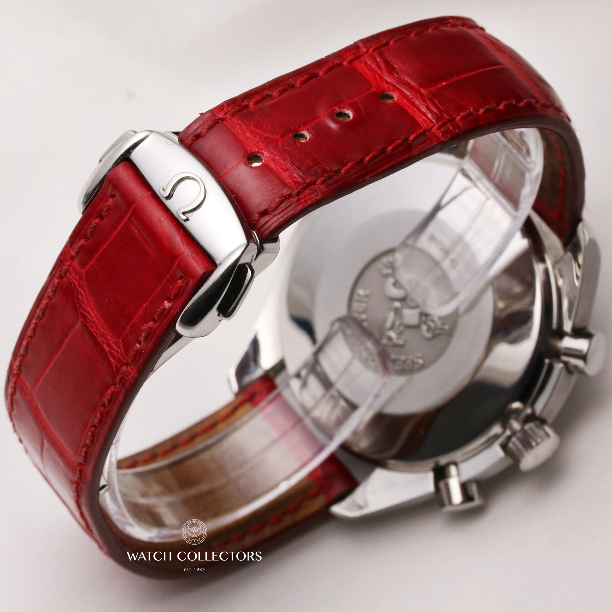 Omega-Speedmaster-Chronograph-38157940-Stainless-Steel-MOP-Dial-Diamond-Bezel-Second-Hand-Watch-Collectors-5