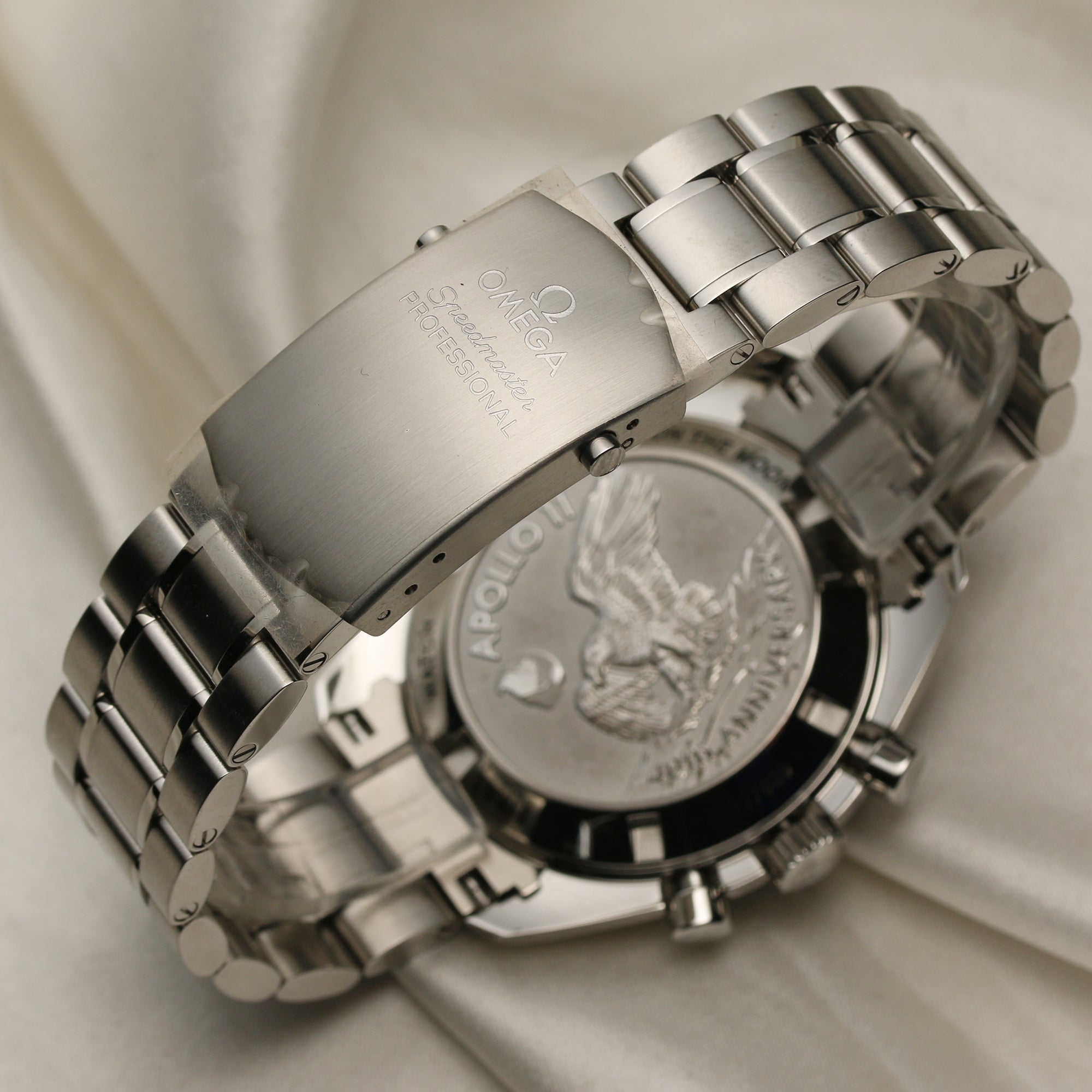 Omega Speedmaster GMT Apollo Stainless Steel Second Hand Watch Collectors 6