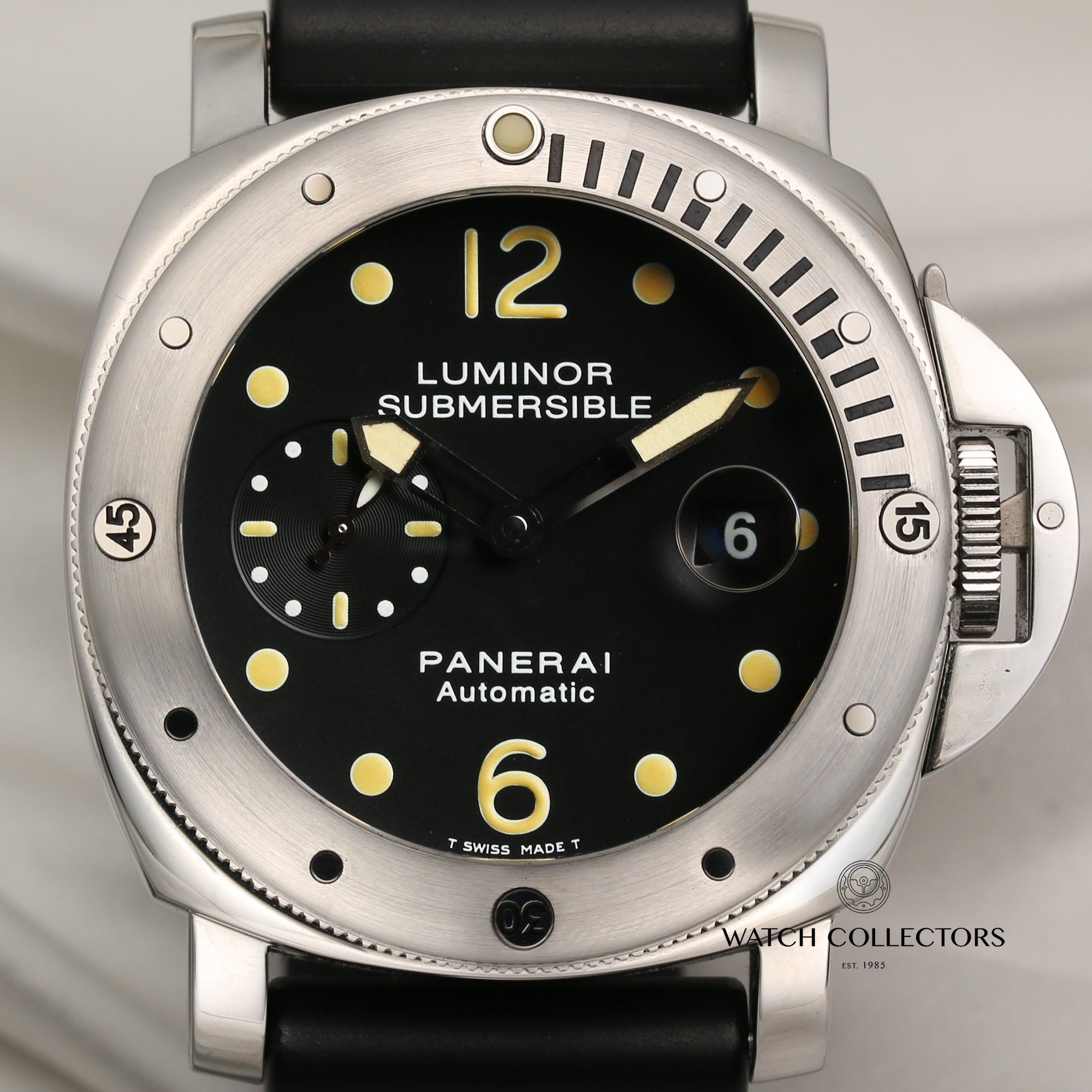 Panerai Luminor Submersible Stainless Steel Second Hand Watch Collectors 2