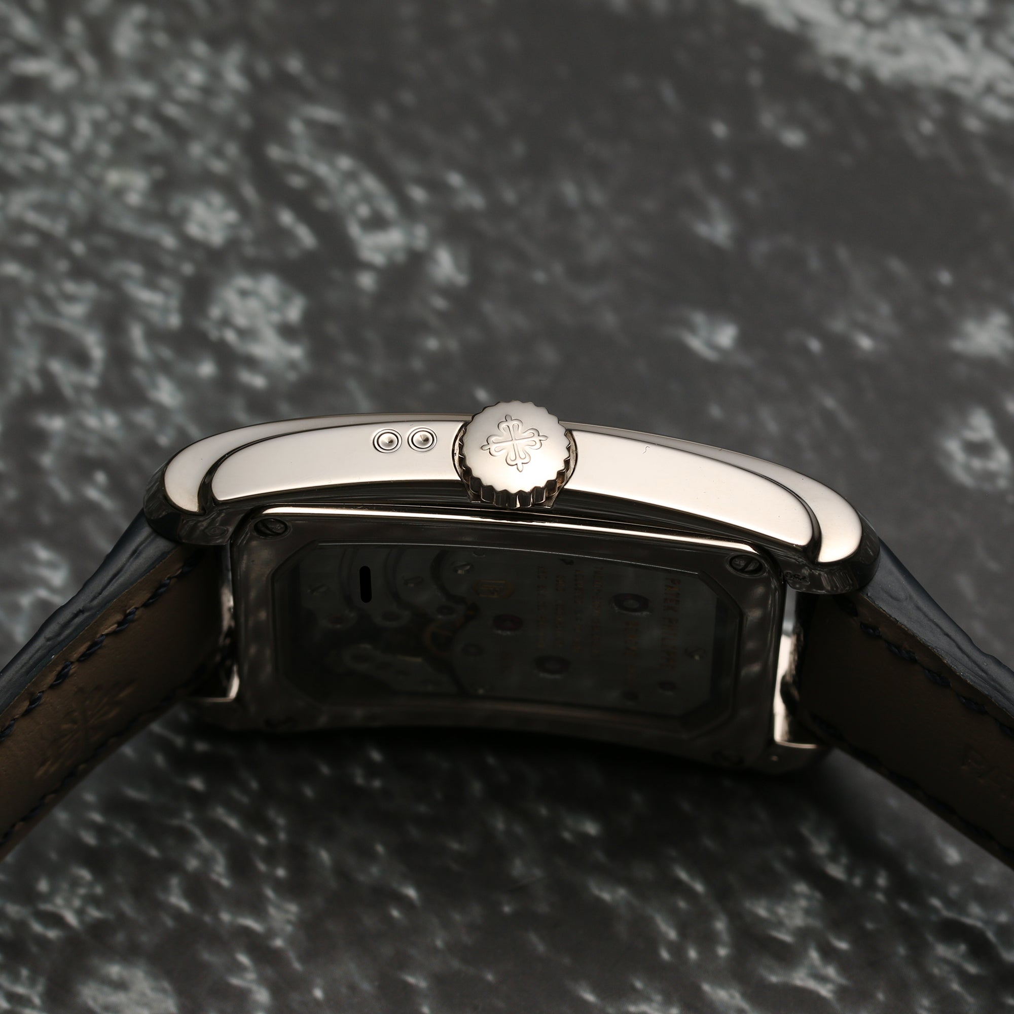 Patek Philippe 18K White Gold Gondolo Second Hand Watch Collectors 4