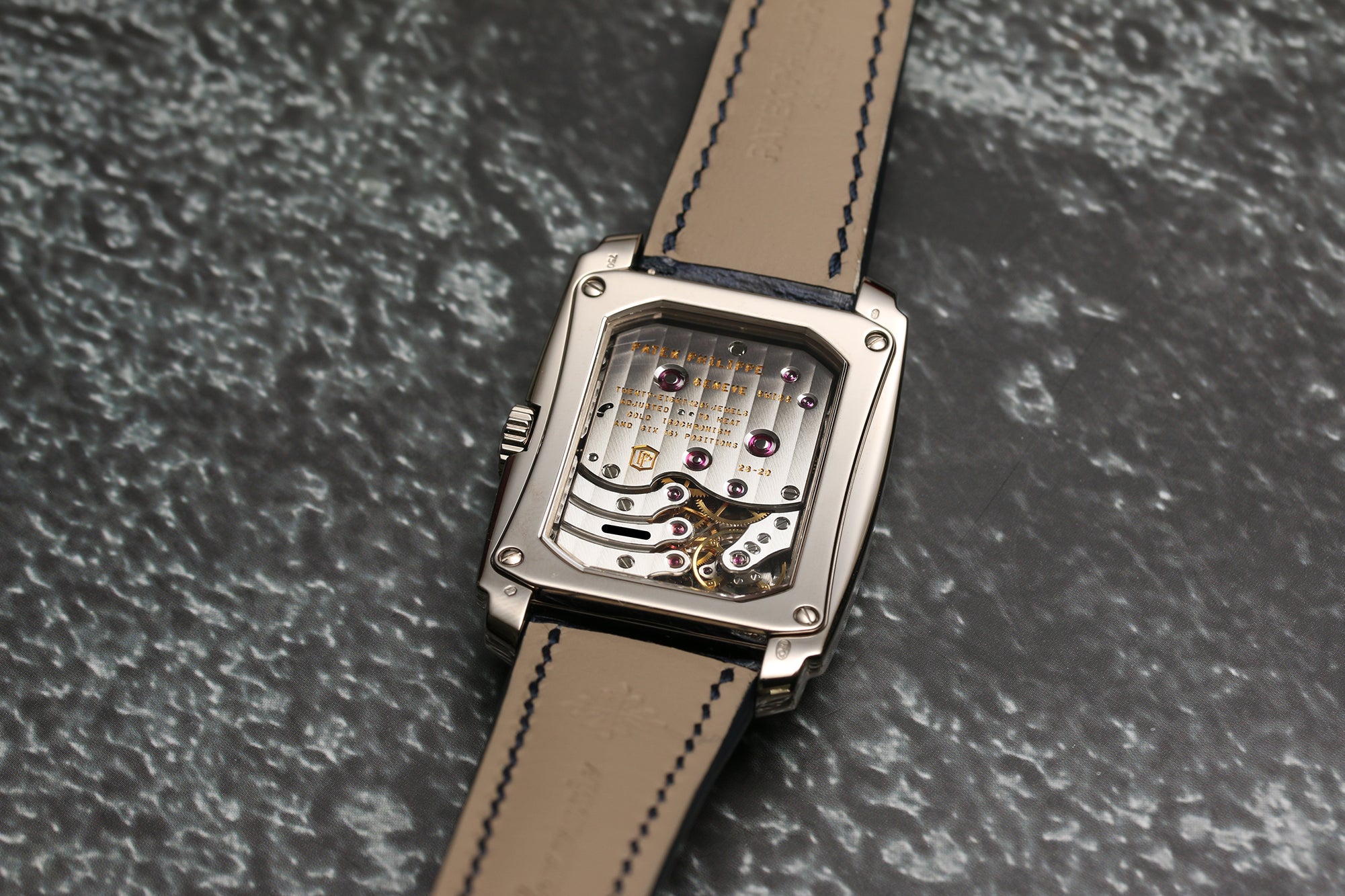 Patek Philippe 18K White Gold Gondolo Second Hand Watch Collectors 5