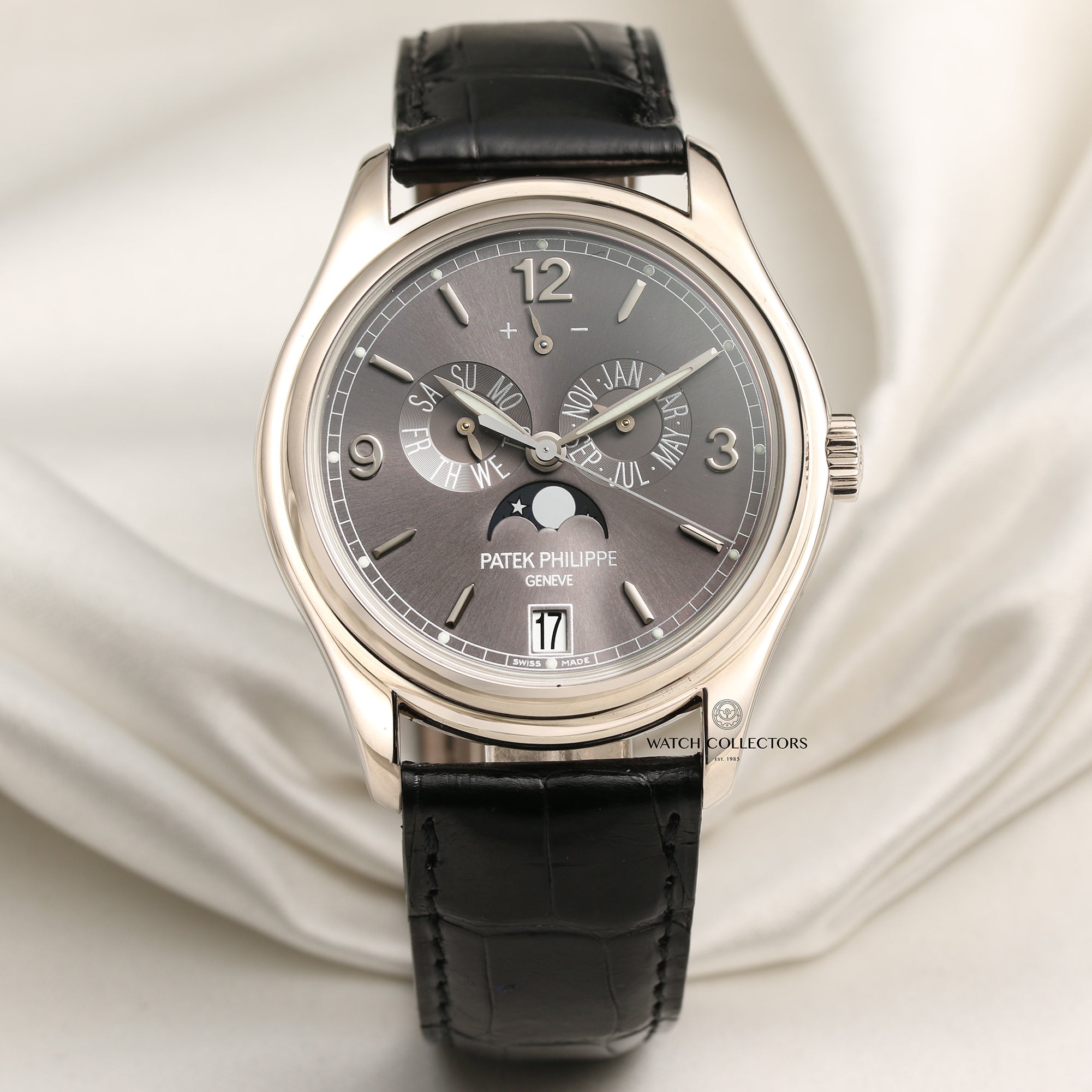 Patek Philippe Complications Annual Calendar 5146G 010 18k White Gold