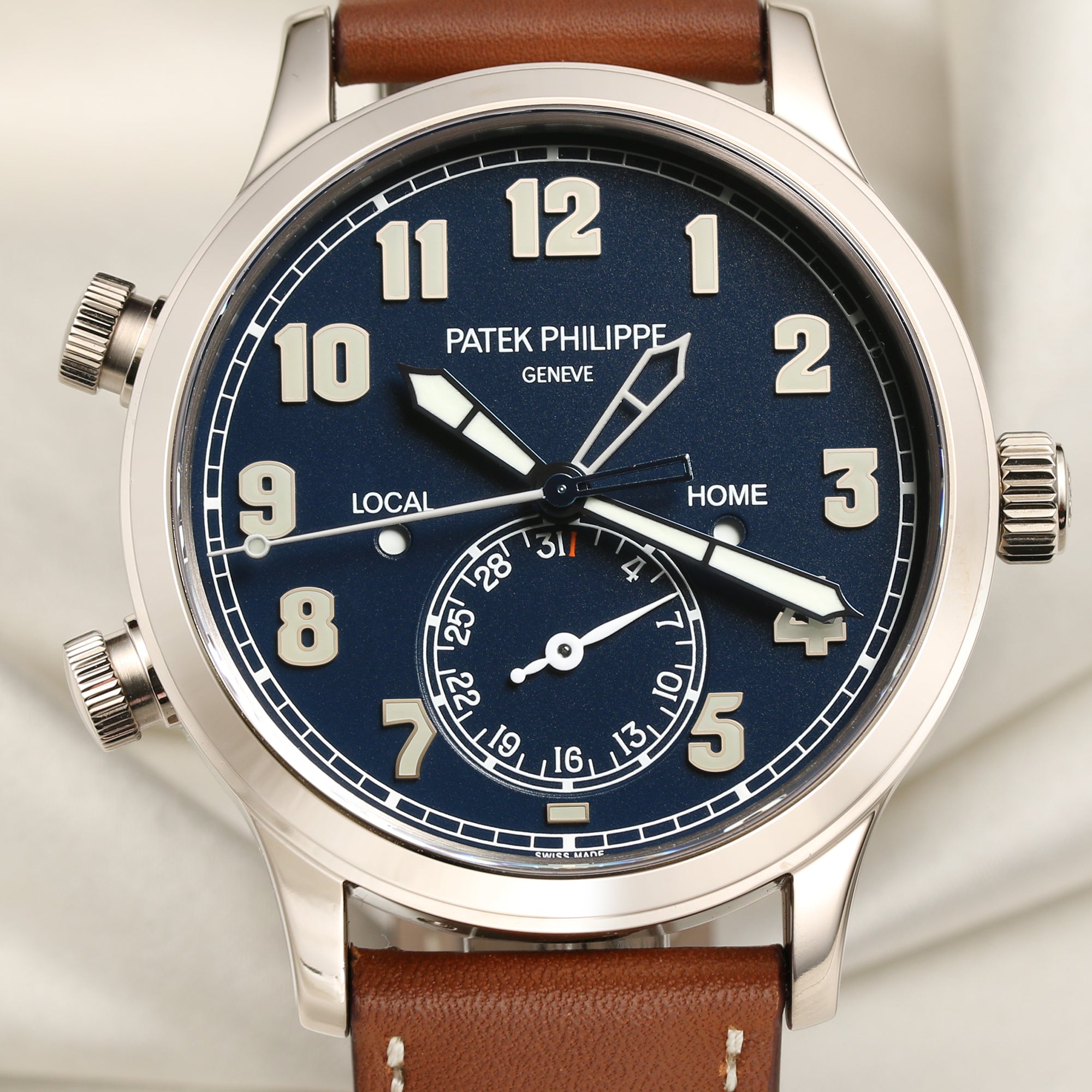 Patek Philippe 18K White Gold Second Hand Watch Collectors 2
