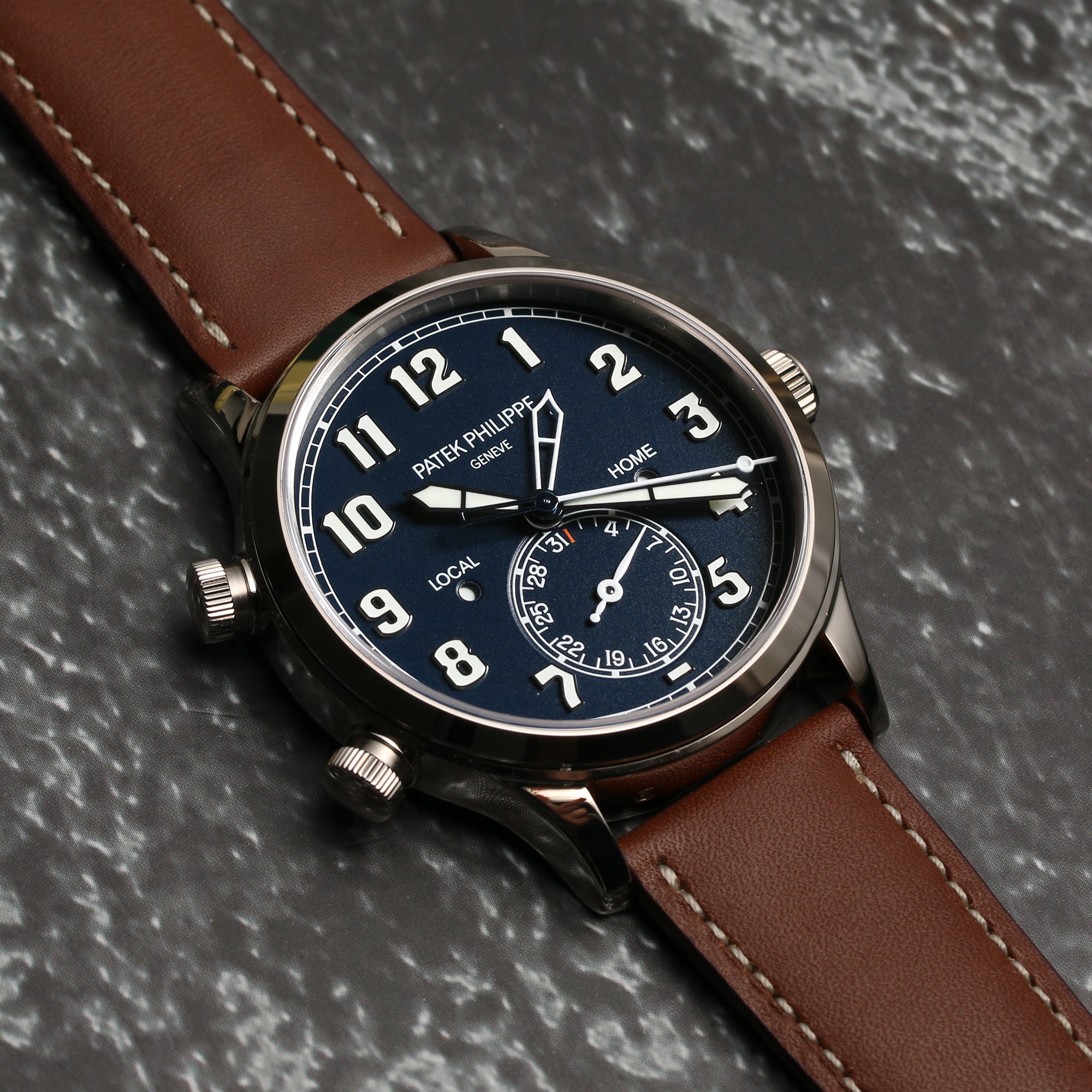 Patek Philippe 18K White Gold Second Hand Watch Collectors 3