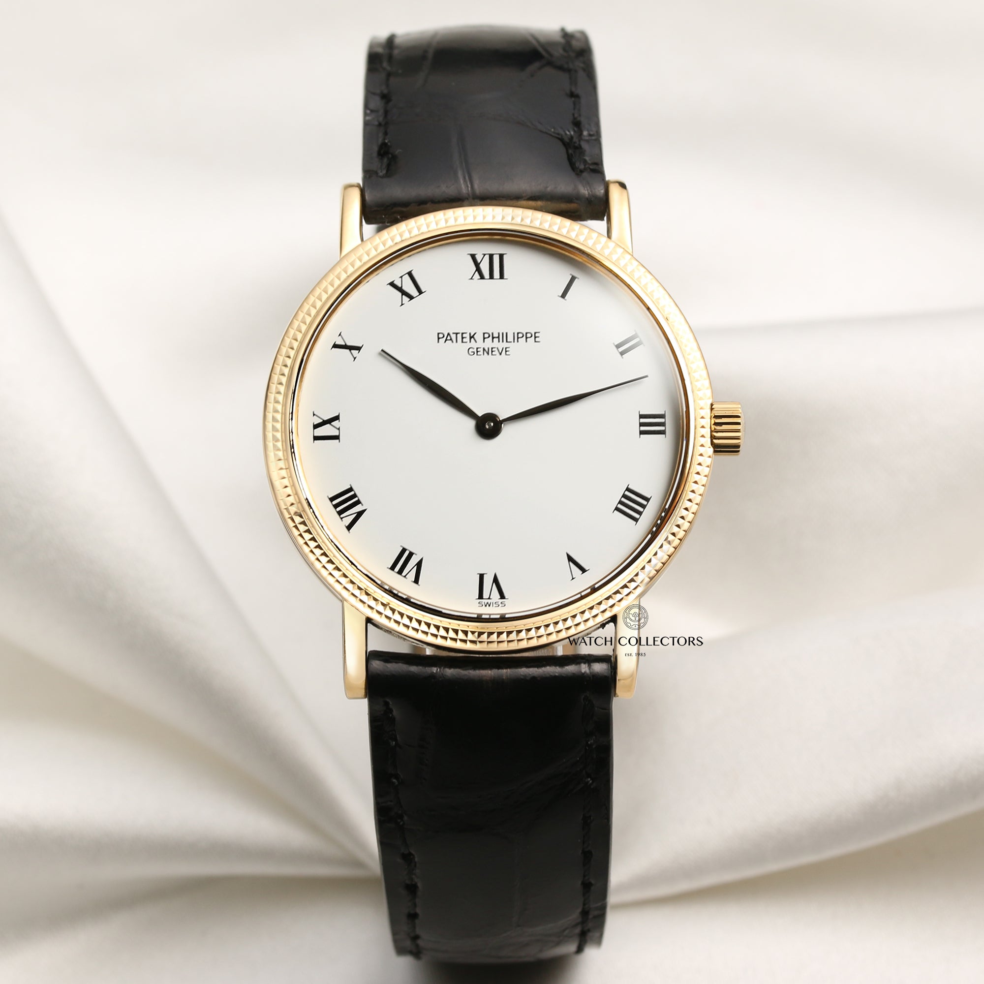 Patek Philippe 18K Yellow Gold Second Hand Watch Collectors 1