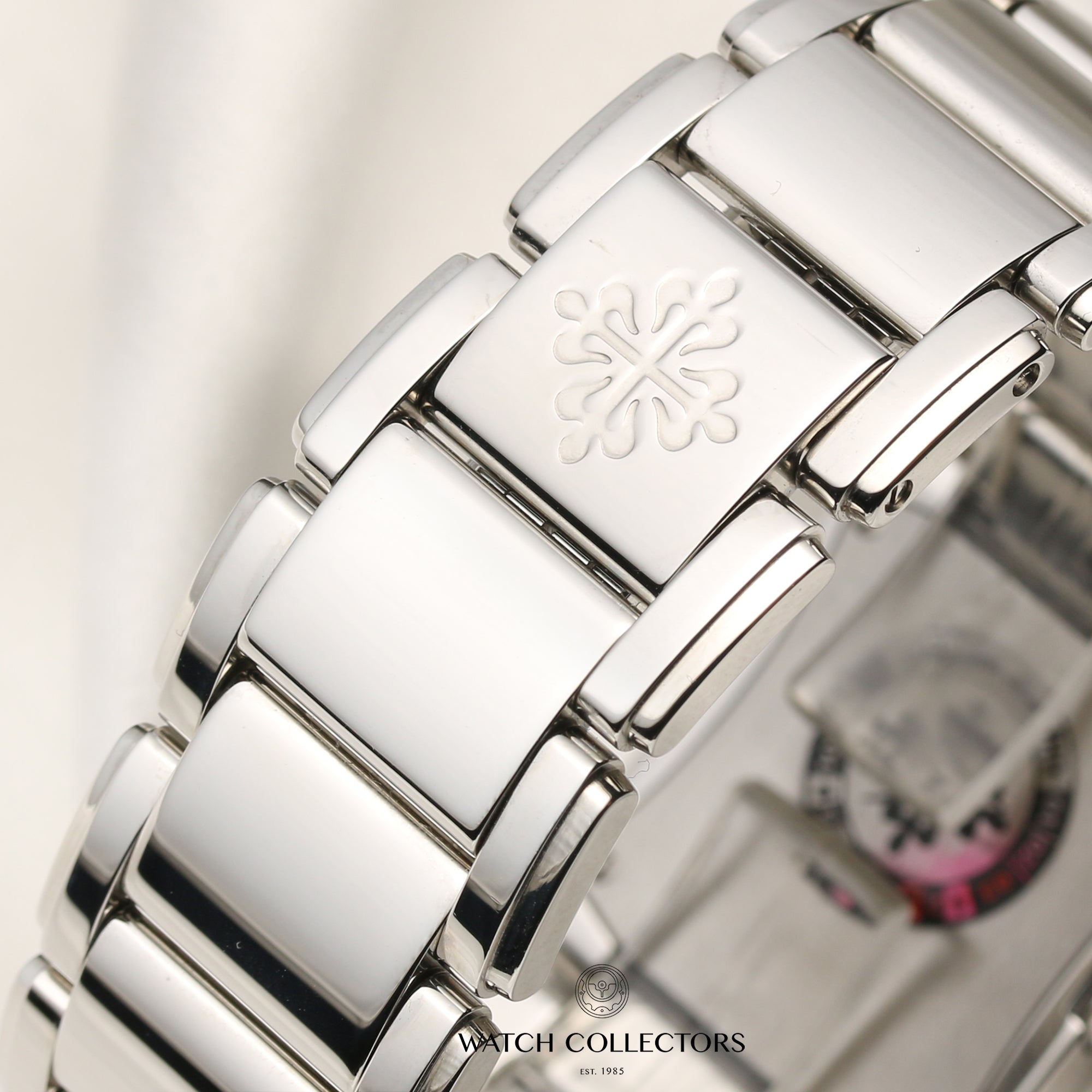 Patek Philippe 24 Stainless Steel Diamond Second Hand Watch Collectors 8