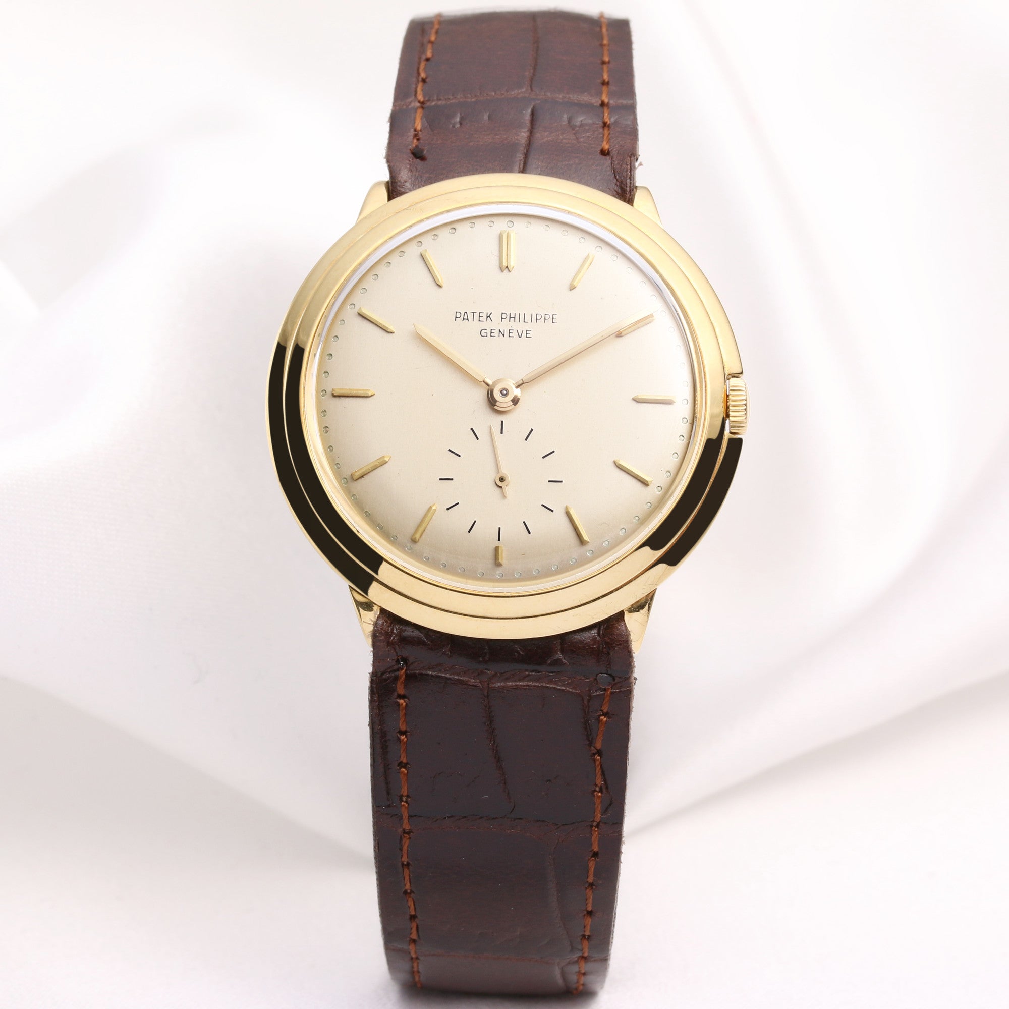 Patek Philippe 2501-1 18K Yellow Gold Second Hand Watch Collectors 1