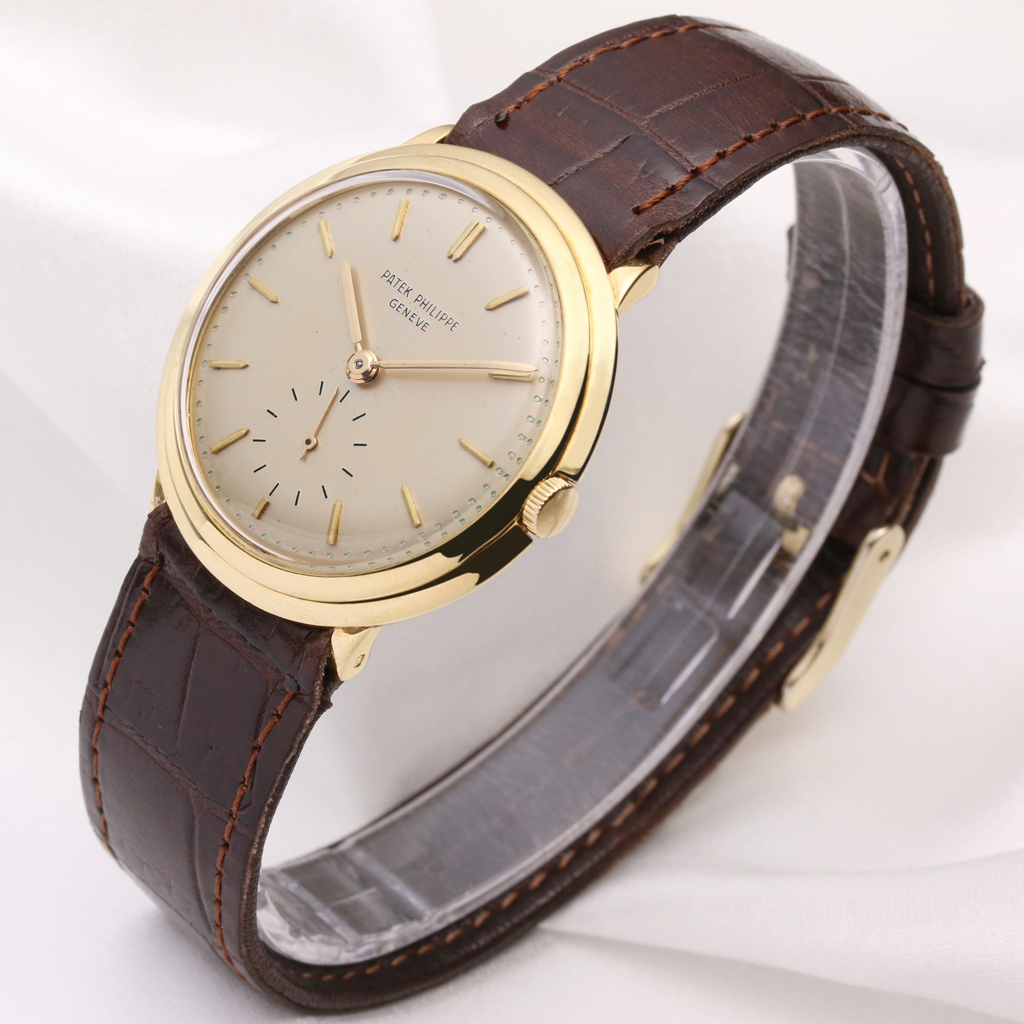 Patek Philippe 2501-1 18K Yellow Gold Second Hand Watch Collectors 3