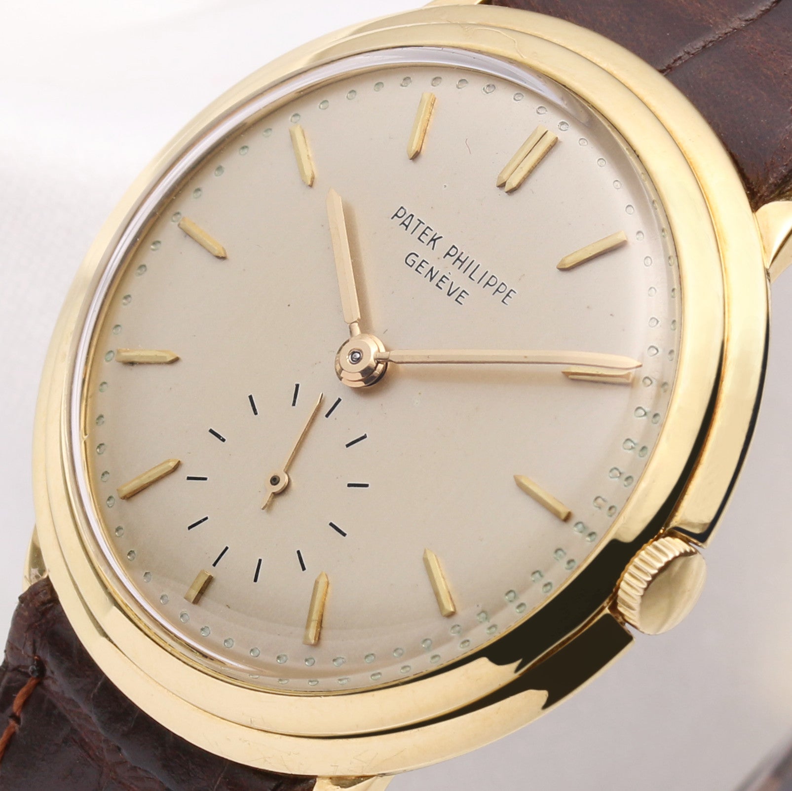Patek Philippe 2501-1 18K Yellow Gold Second Hand Watch Collectors 4
