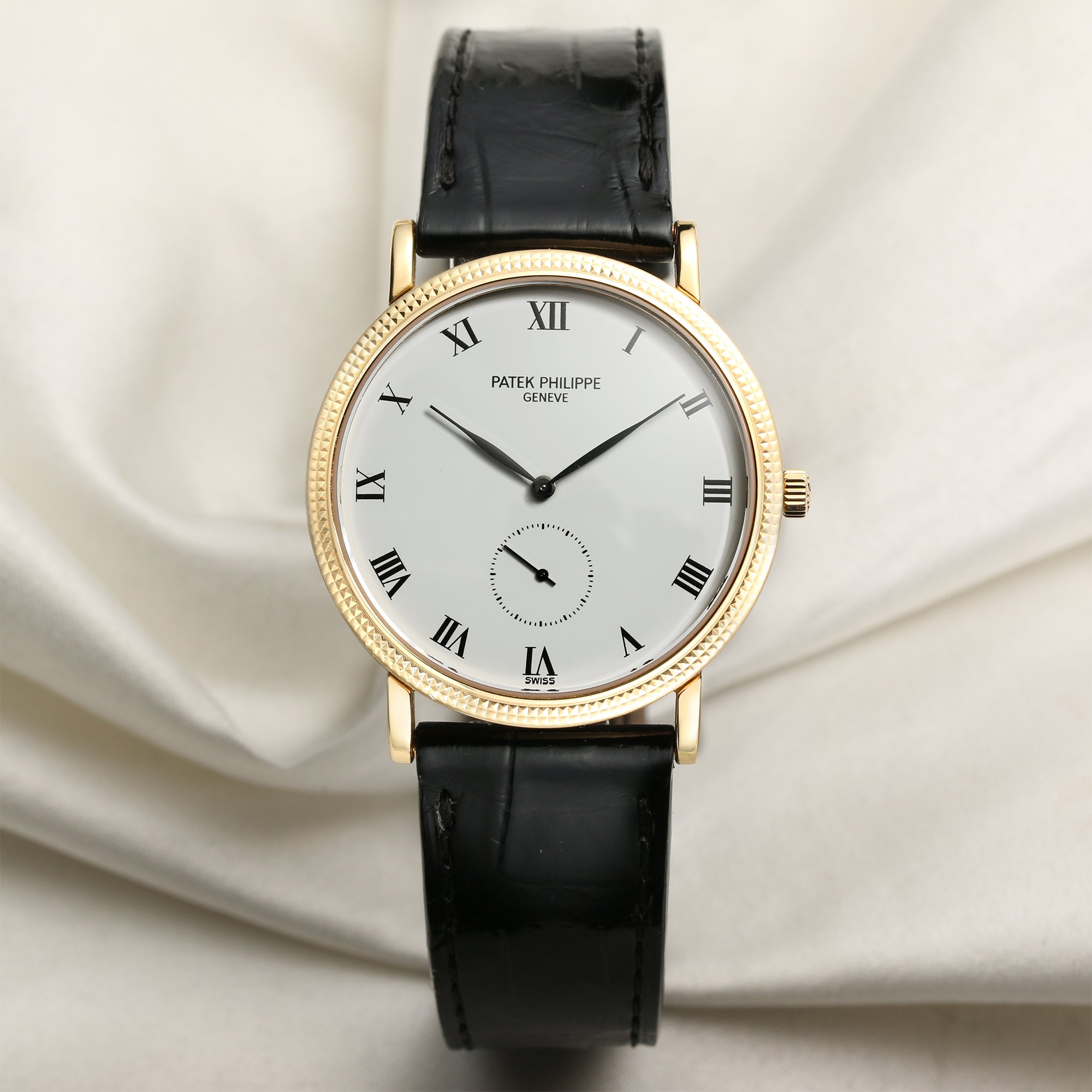 Patek Philippe 3919 18K Yellow Gold Second Hand Watch Collectors 1