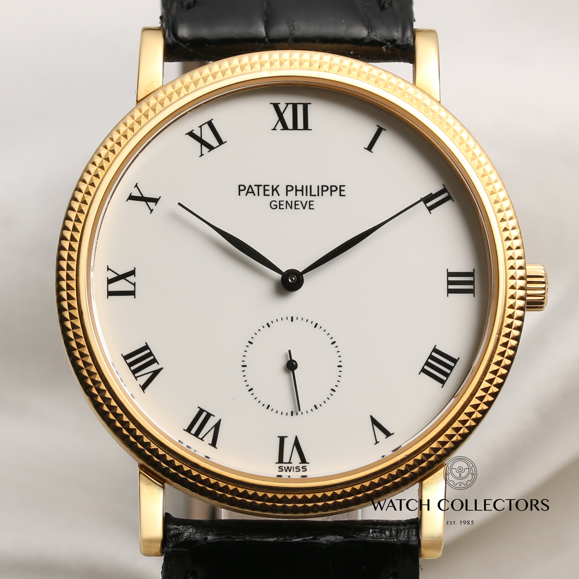 Patek Philippe 3919 18K Yellow Gold Second Hand Watch Collectors 2