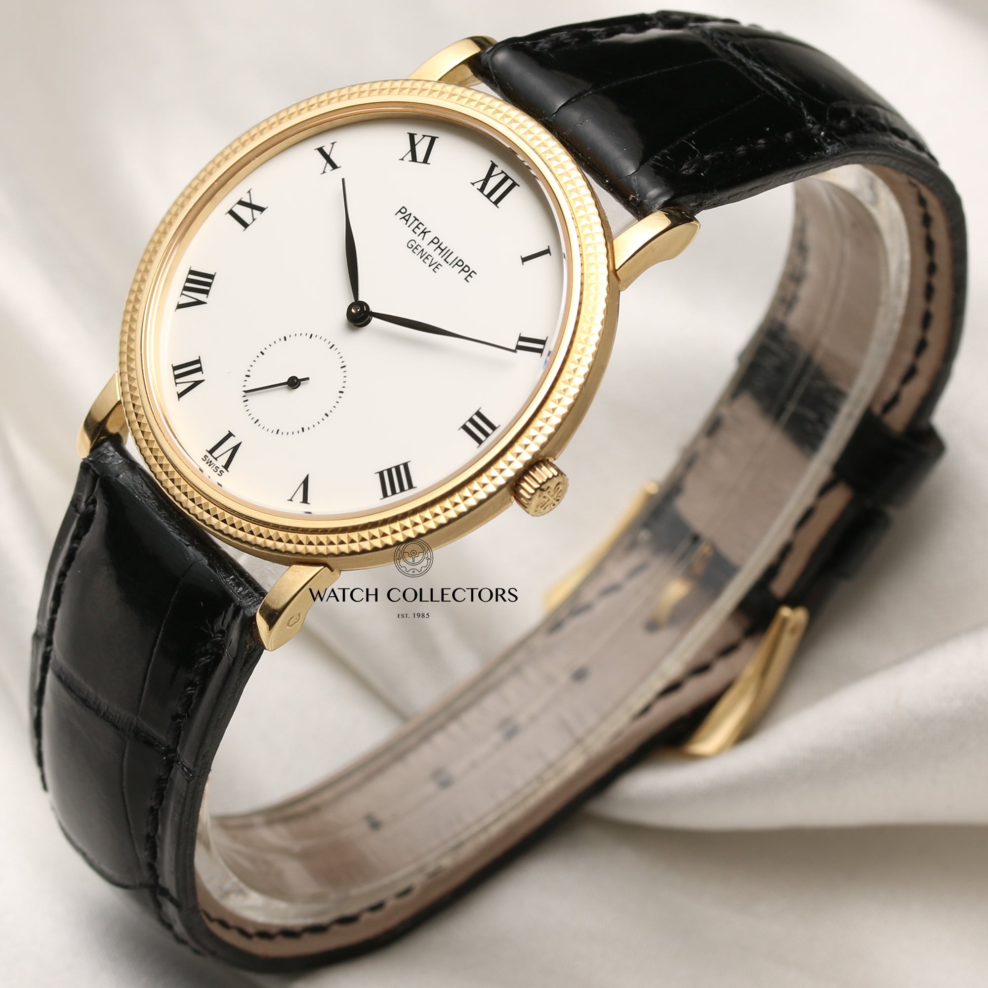 Patek Philippe 3919 18K Yellow Gold Second Hand Watch Collectors 3