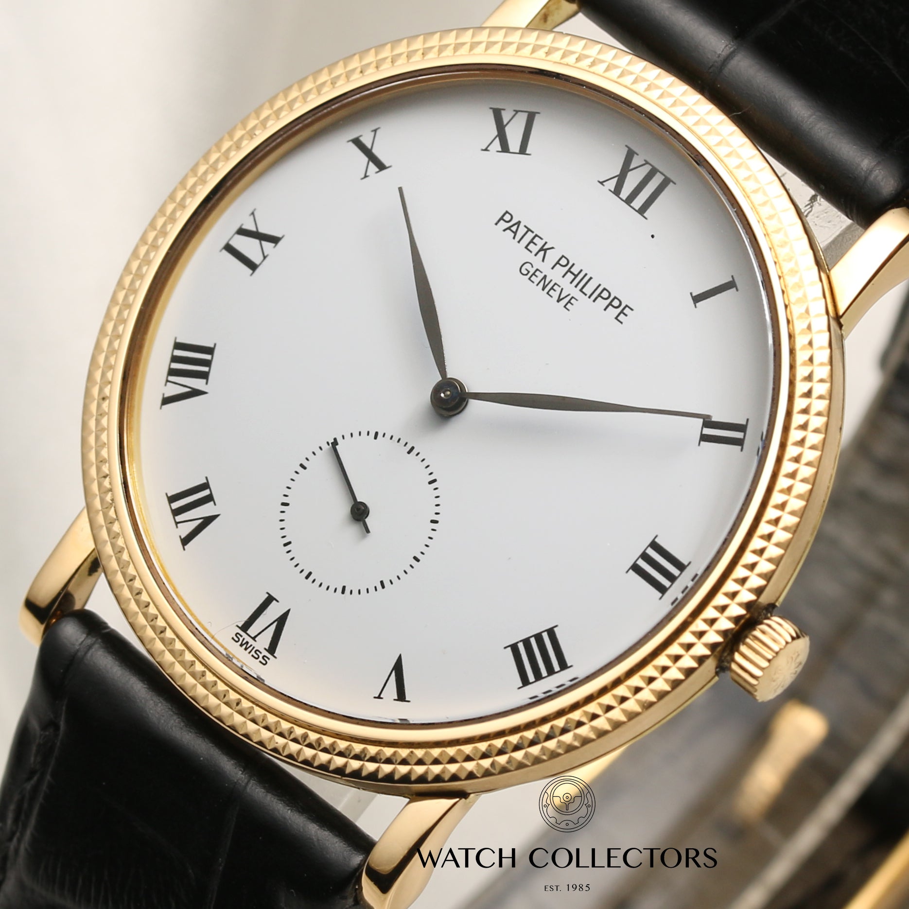 Patek Philippe 3919 18K Yellow Gold Second Hand Watch Collectors 4