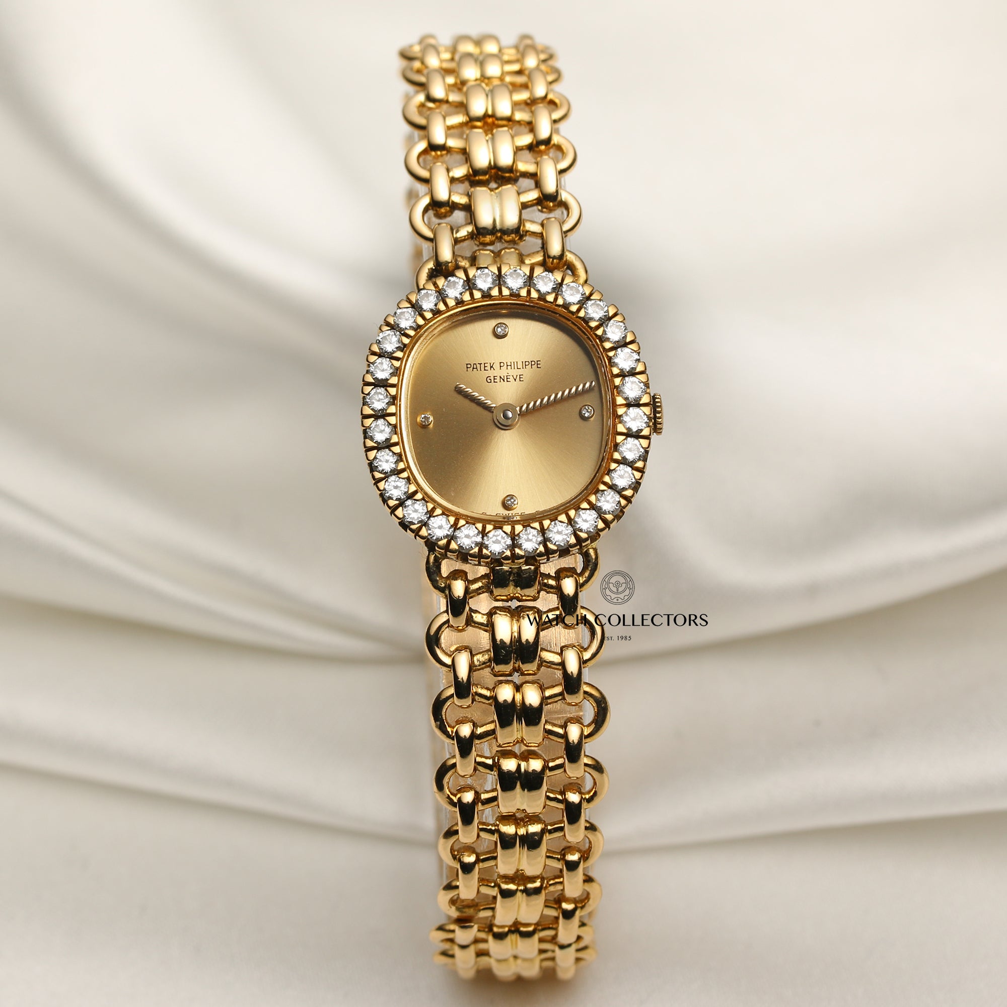 Patek Philippe 4772 18K Yellow Gold Diamond Bezel Second Hand Watch Collectors 1