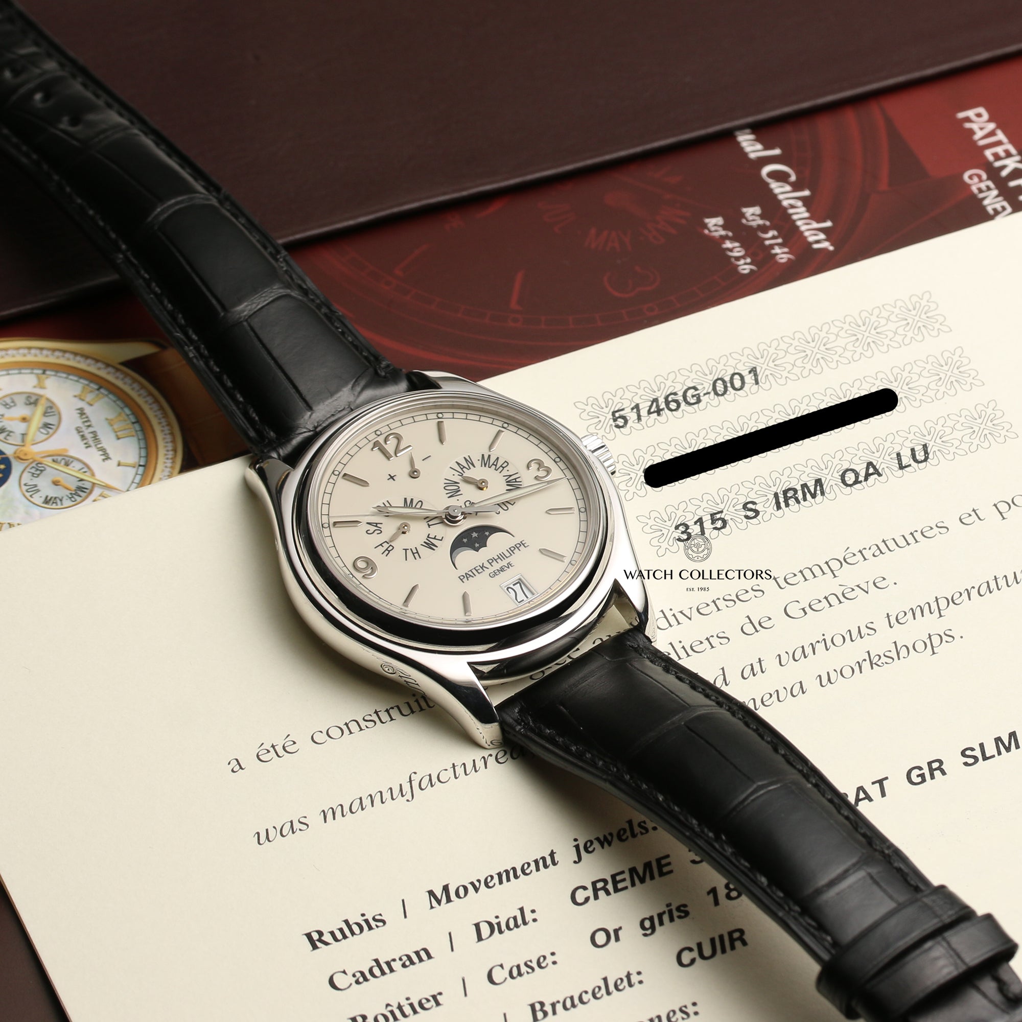 Patek Philippe 5146G-001 18K White Gold Second Hand Watch Collectors 13