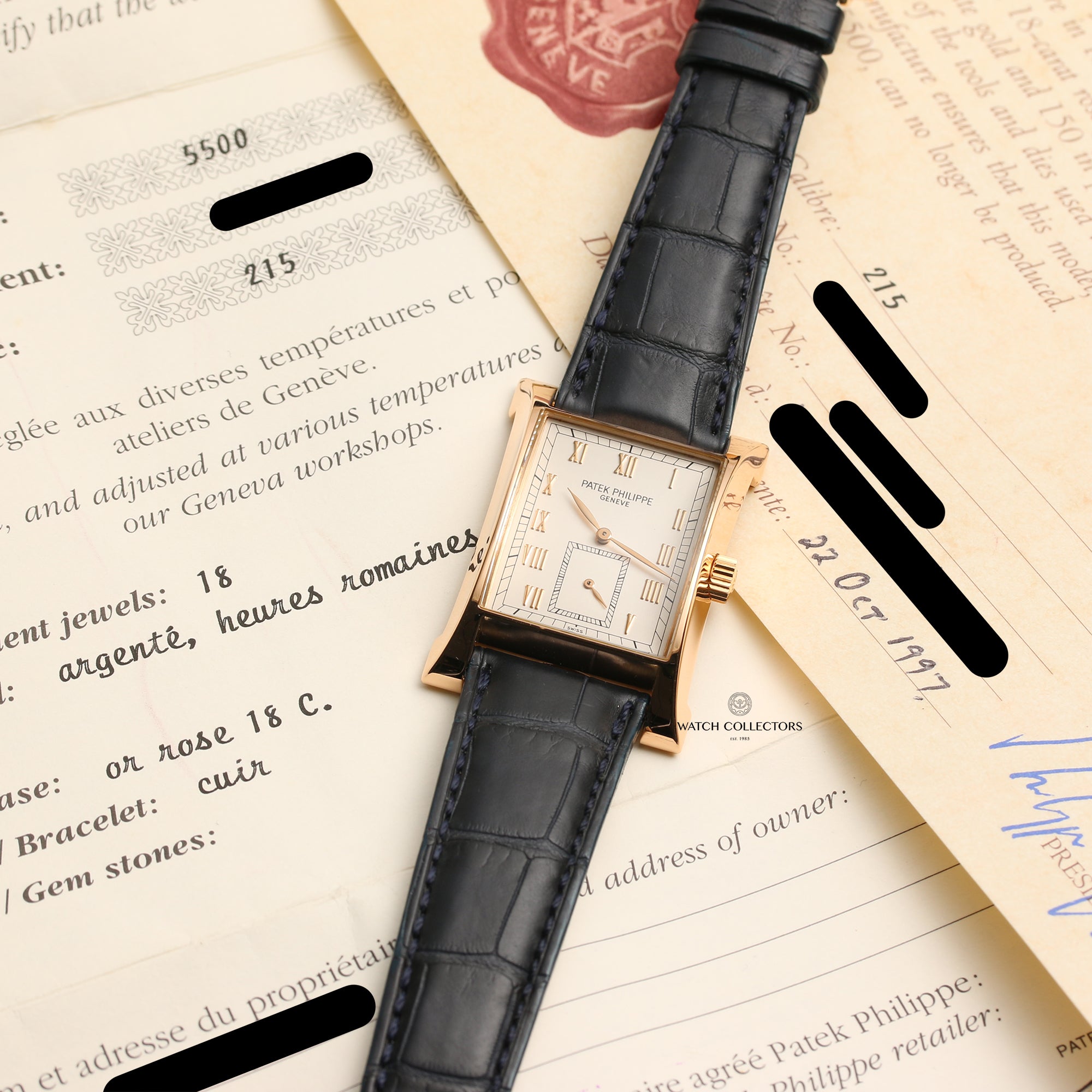 Patek Philippe 5500 Pagoda 1997 18K Rose Gold Second Hand Watch Collectors 10