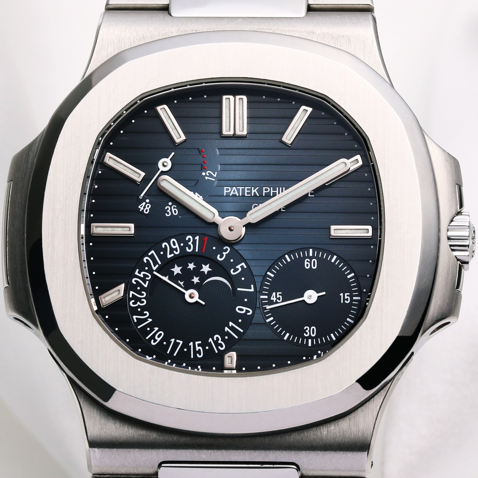 Patek Philippe 5712 1A-001 Stainless Steel Moonphase Second Hand Watch Collectors 2