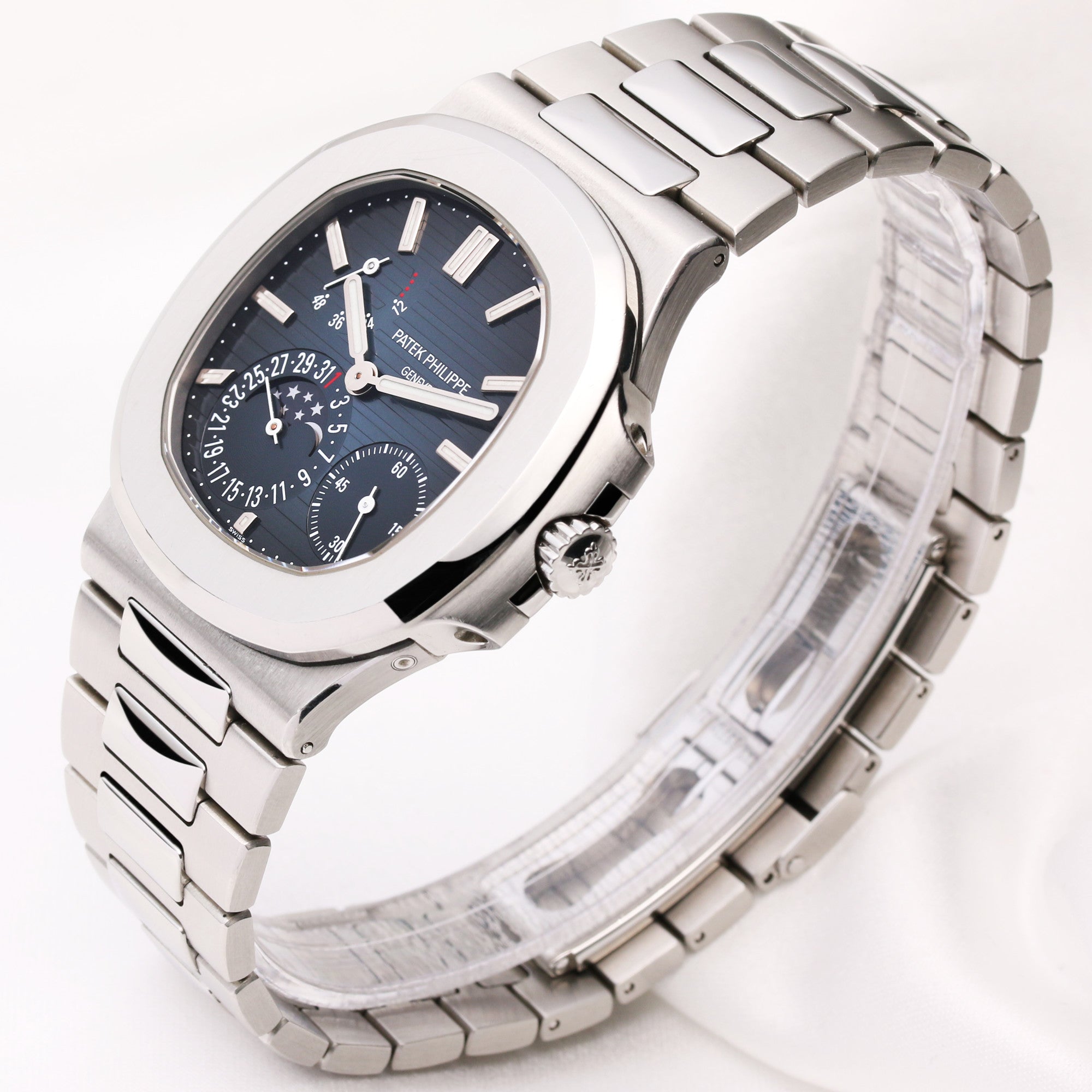 Patek Philippe 5712 1A-001 Stainless Steel Moonphase Second Hand Watch Collectors 4