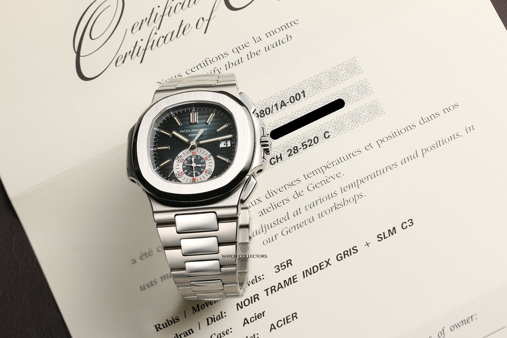 Patek Philippe 5980 1A-001 Chronograph Stainless Steel Second Hand Watch Collectors 17