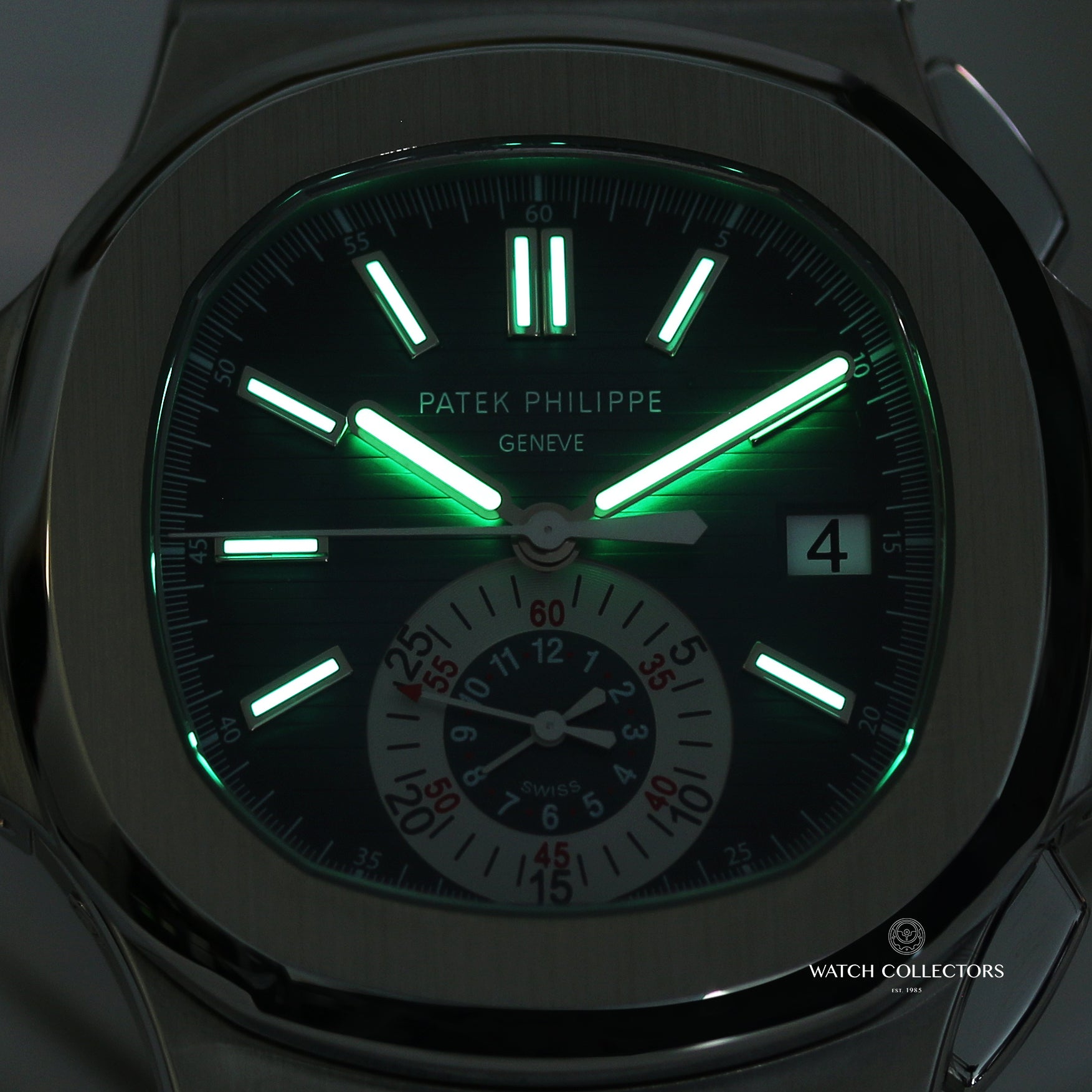 Patek Philippe 5980 1A-001 Chronograph Stainless Steel Second Hand Watch Collectors 4