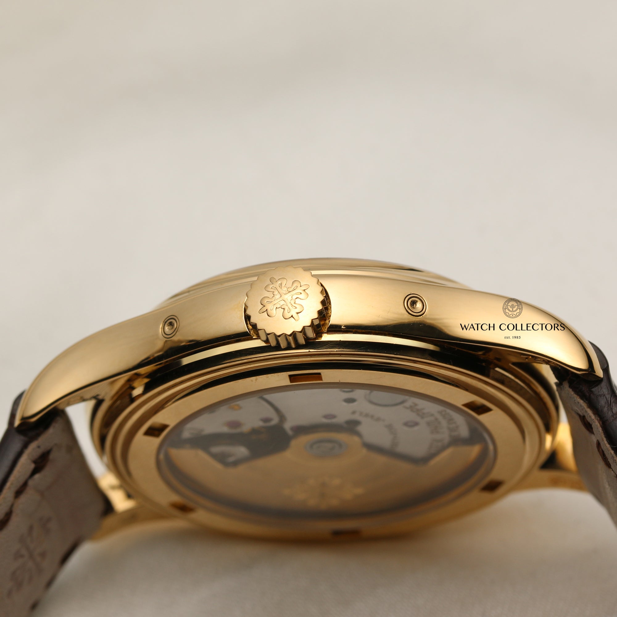 Patek Philippe Annual Calendar 5035 18K Yellow Gold Second Hand Watch Collectors 6