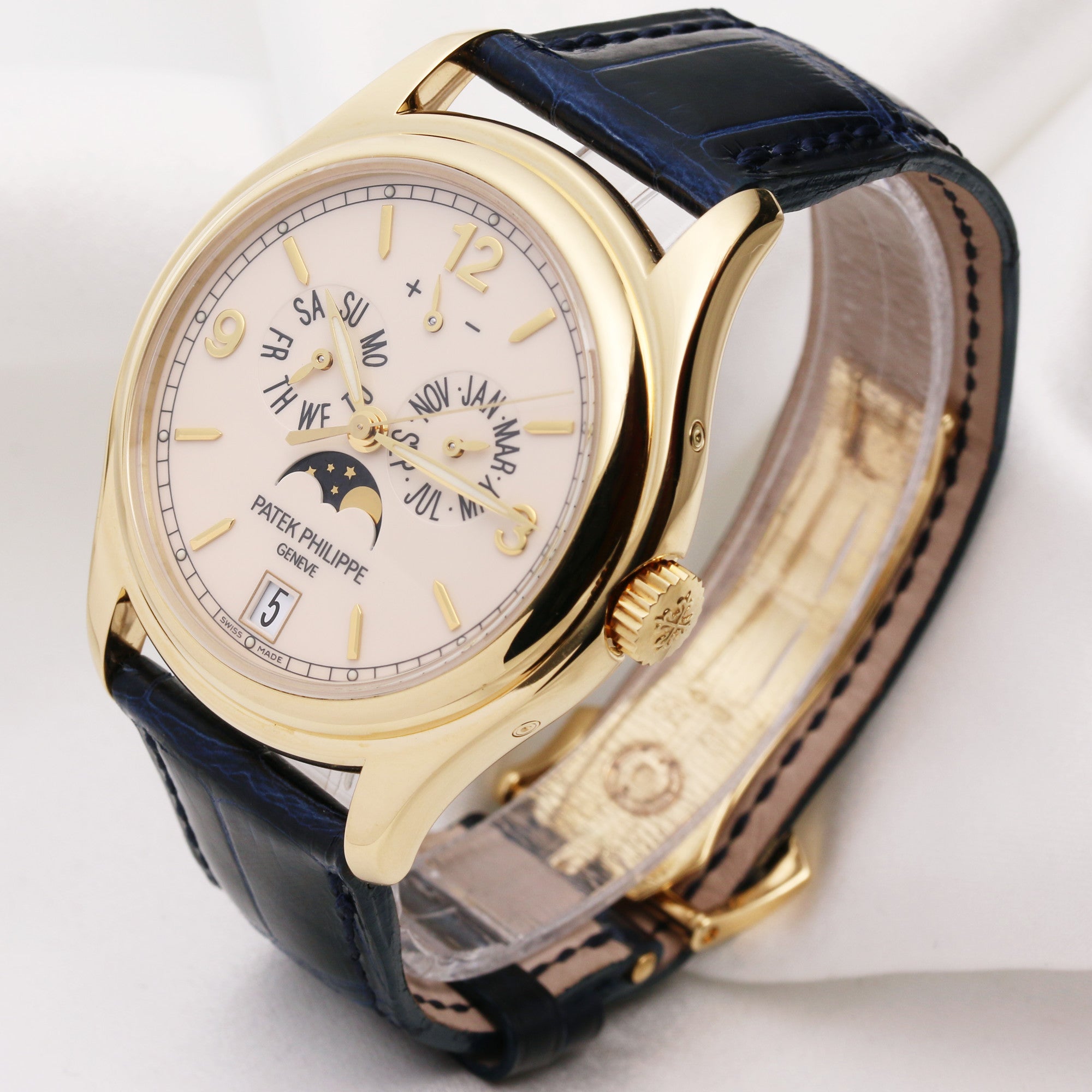 Patek Philippe Annual Calendar 5146J 18K Yellow Gold Second Hand Watch Collectors 3