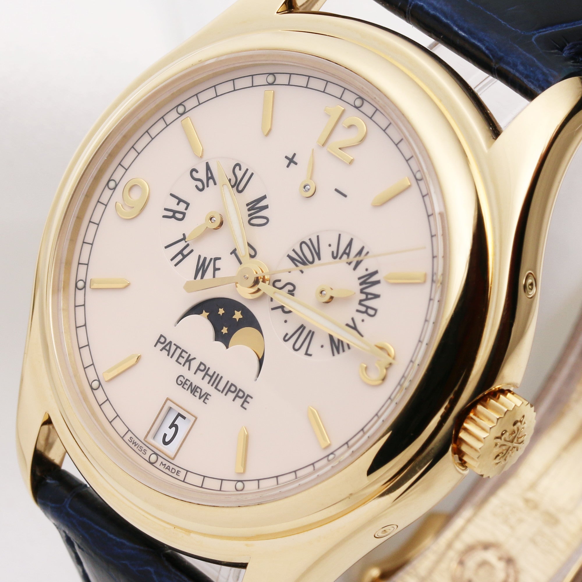 Patek Philippe Annual Calendar 5146J 18K Yellow Gold Second Hand Watch Collectors 4