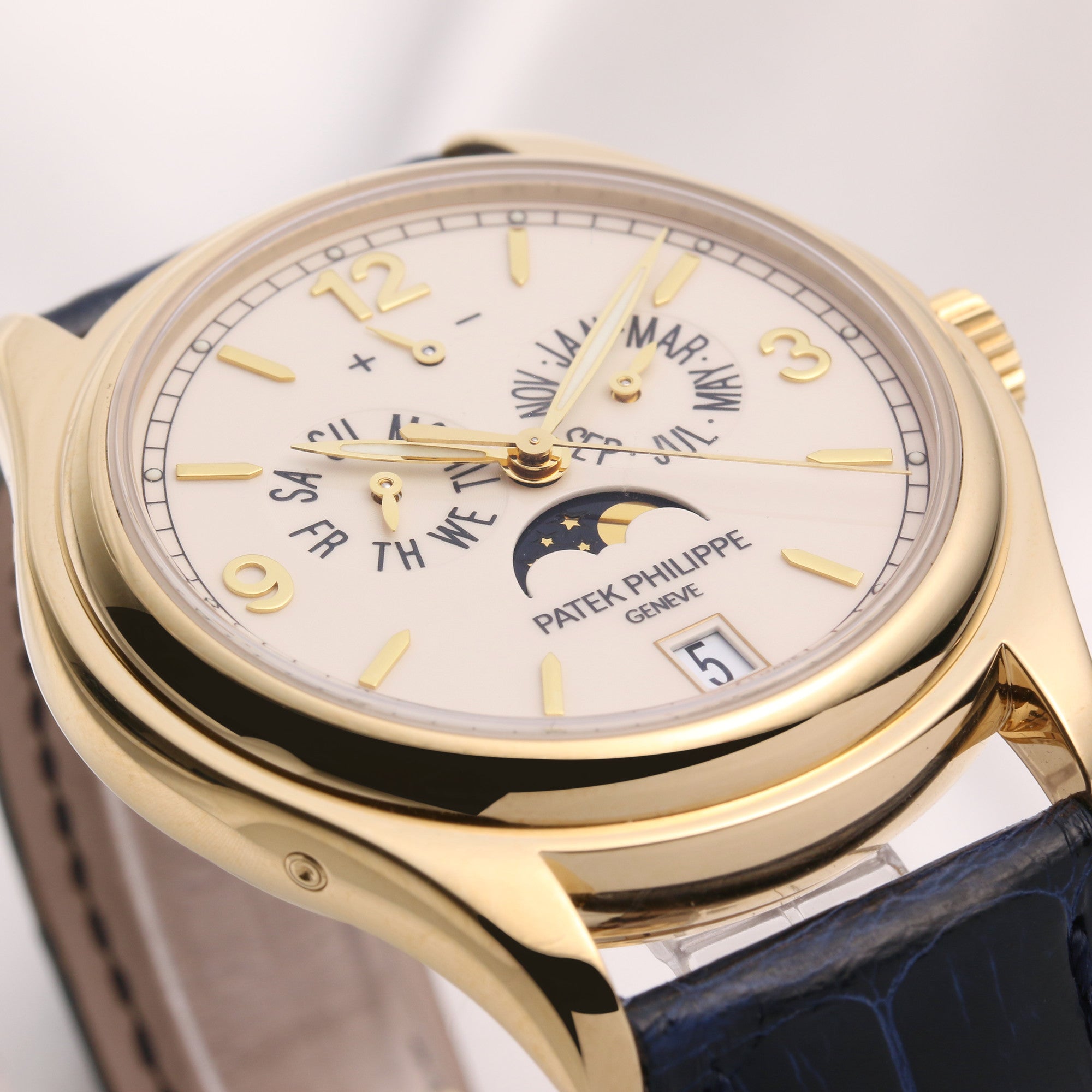 Patek Philippe Annual Calendar 5146J 18K Yellow Gold Second Hand Watch Collectors 7
