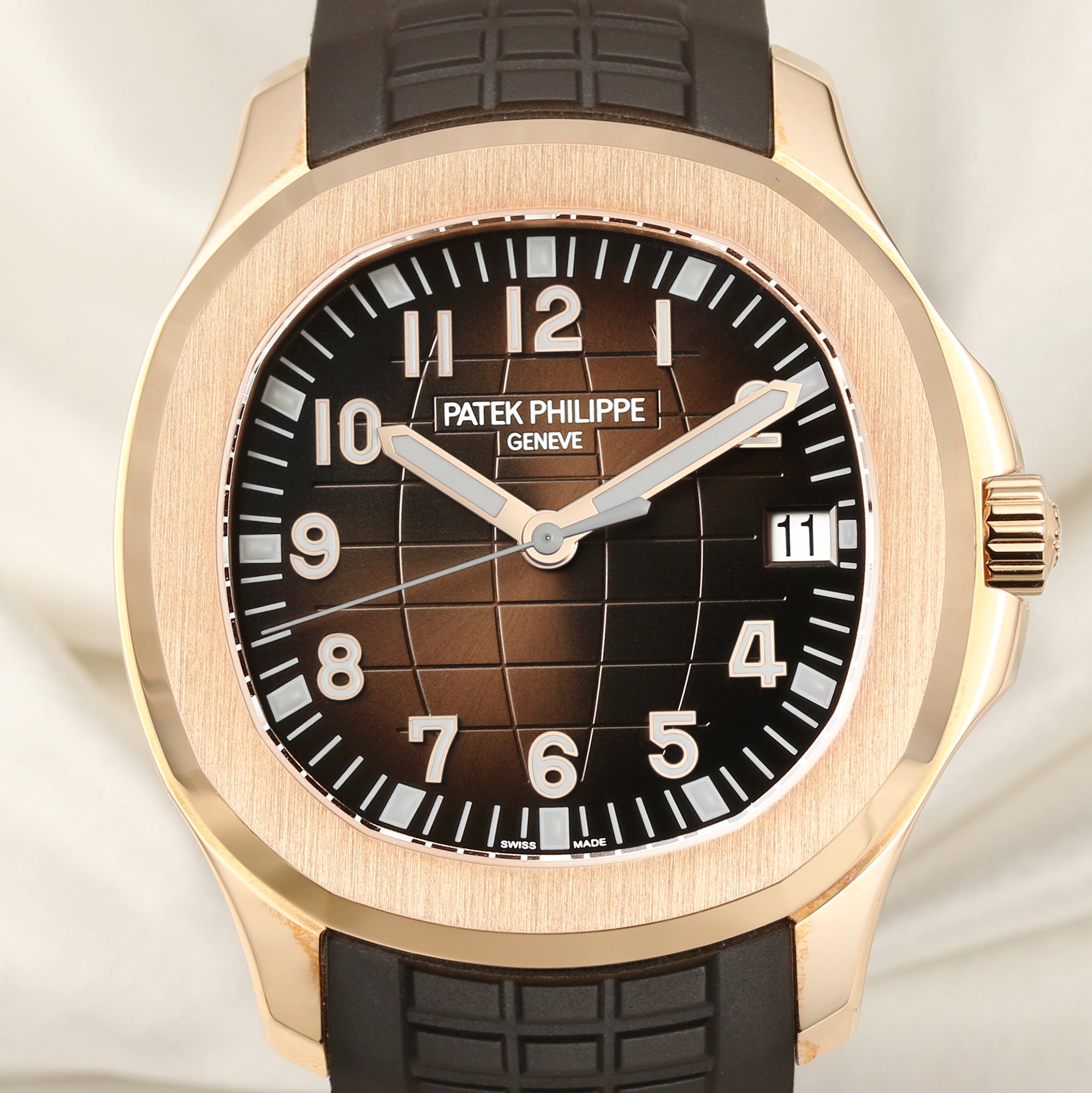 Patek Philippe Aquanaut 5167R 18K Rose Gold Chocolate Dial Second Hand Watch Collectors 2
