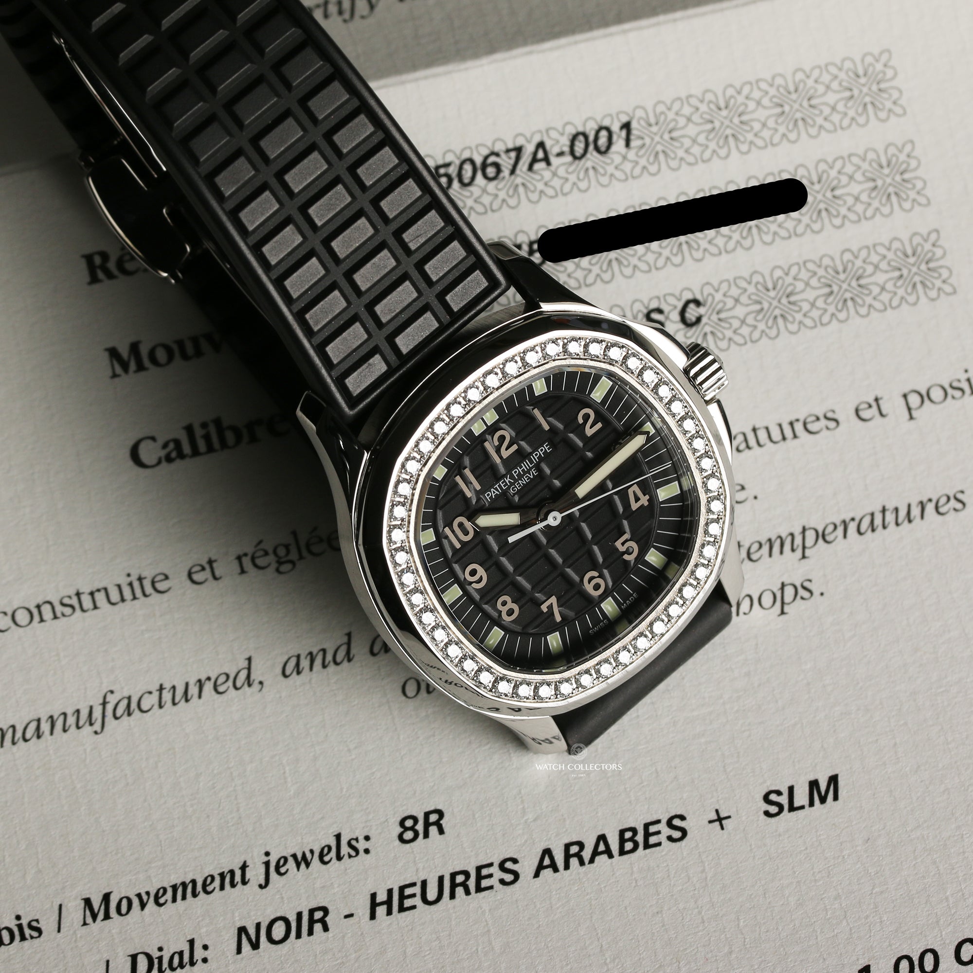 Patek Philippe Aquanaut Stainless Steel 5067 Diamond Bezel Second Hand Watch Collectors 8