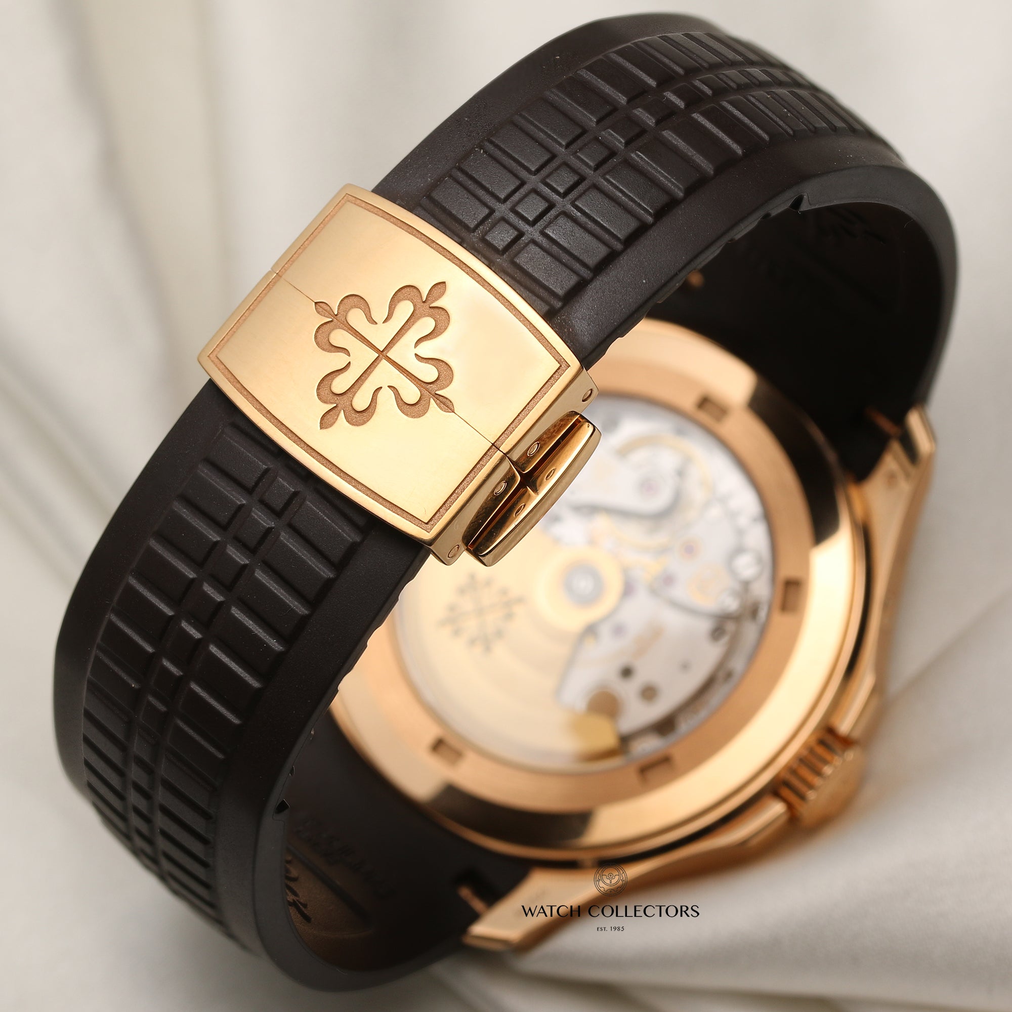 Patek Philippe Aquanaut Travel Time 5164R-001 18K Rose Gold Chocolate Dial Second Hand Watch Collectors 7