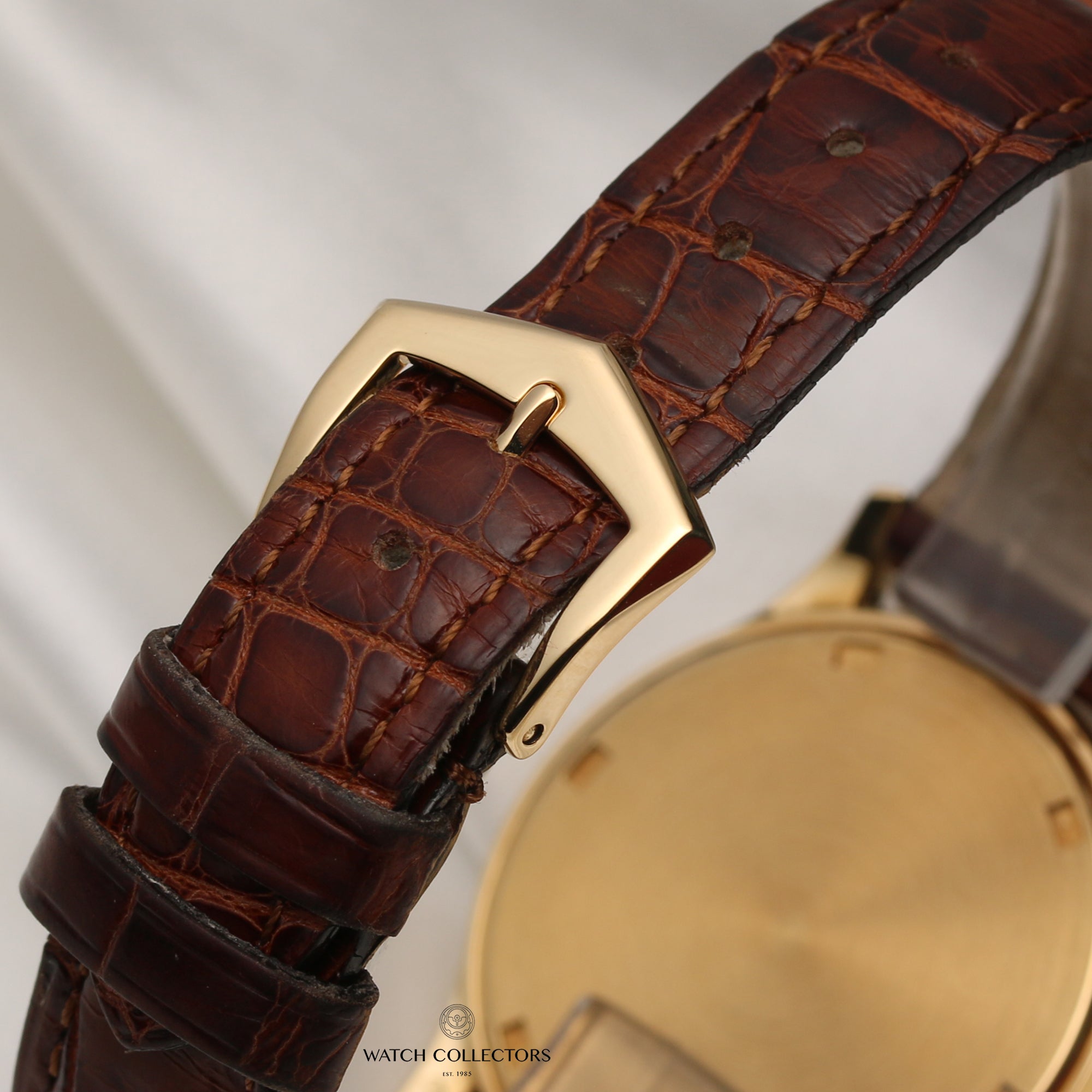 Patek Philippe Calatrava 18K Yellow Gold Second Hand Watch Collectors 10